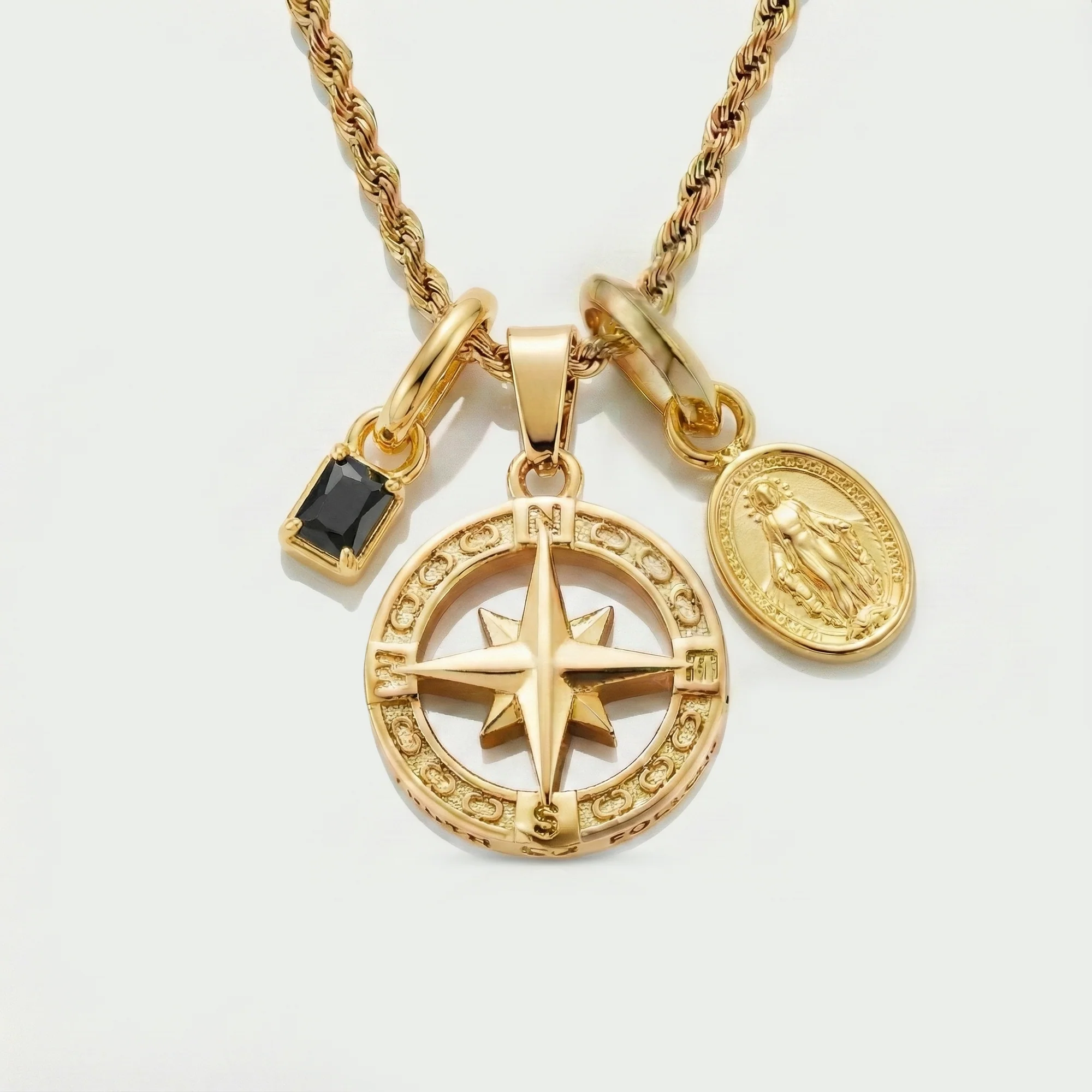 Build Your Own Pendant (Gold) | Onyx Stone - Image 82