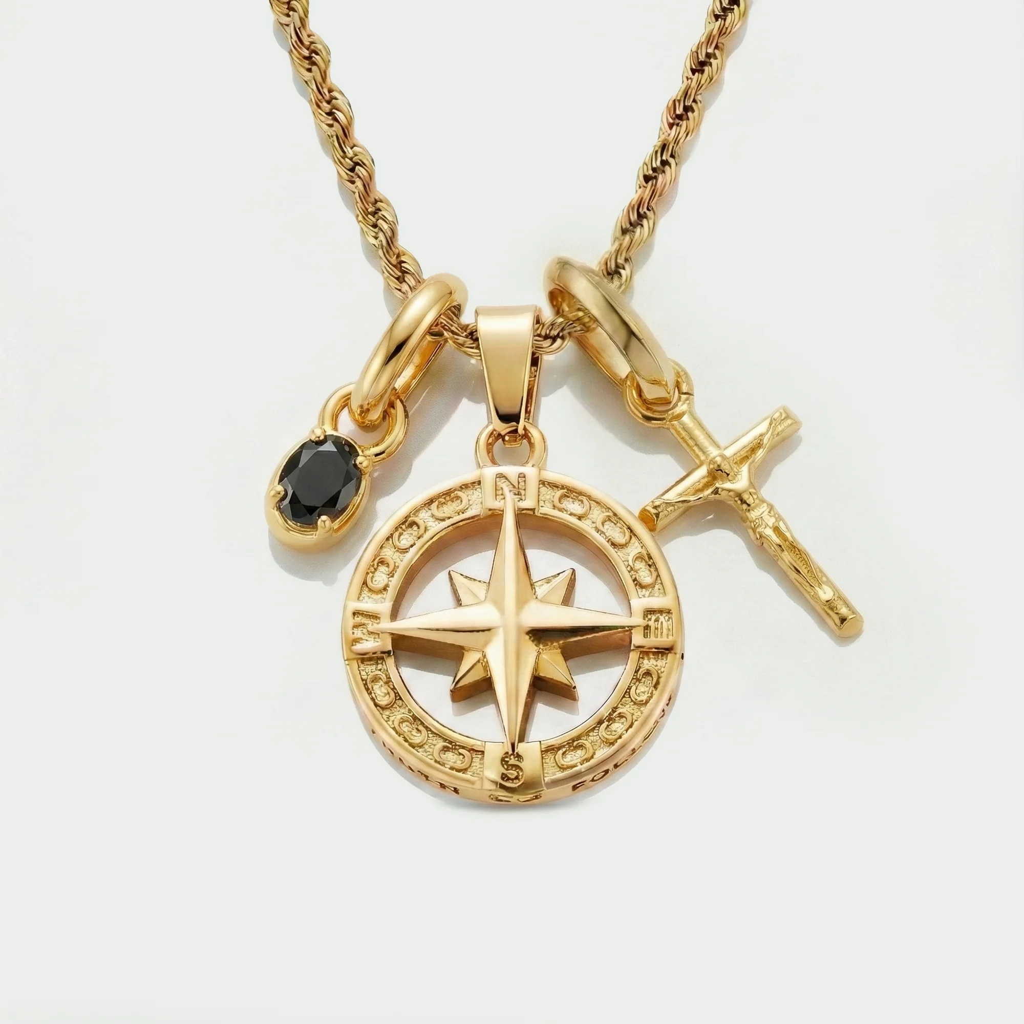 Build Your Own Pendant (Gold) | Onyx Stone - Image 86