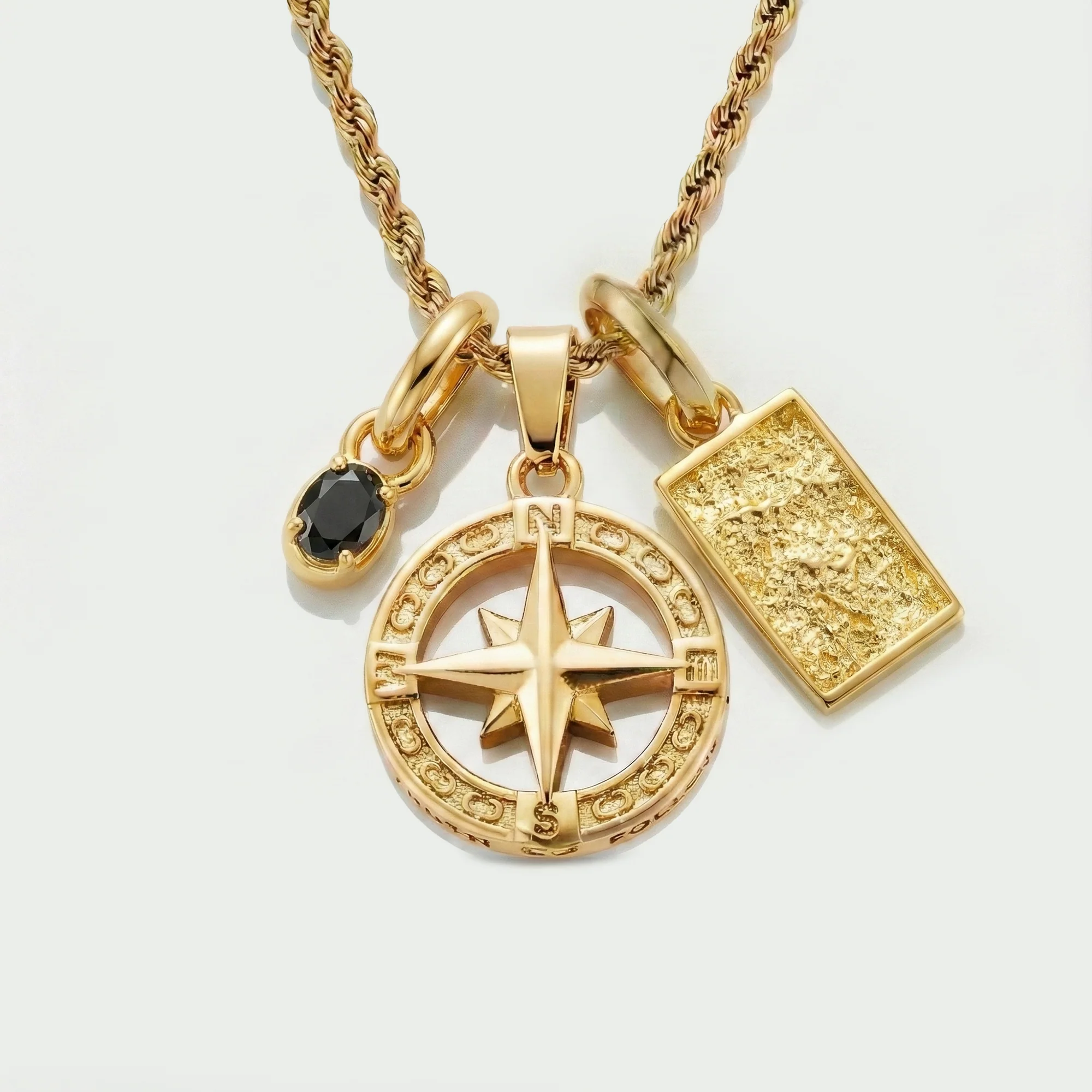 Build Your Own Pendant (Gold) | Onyx Stone - Image 87