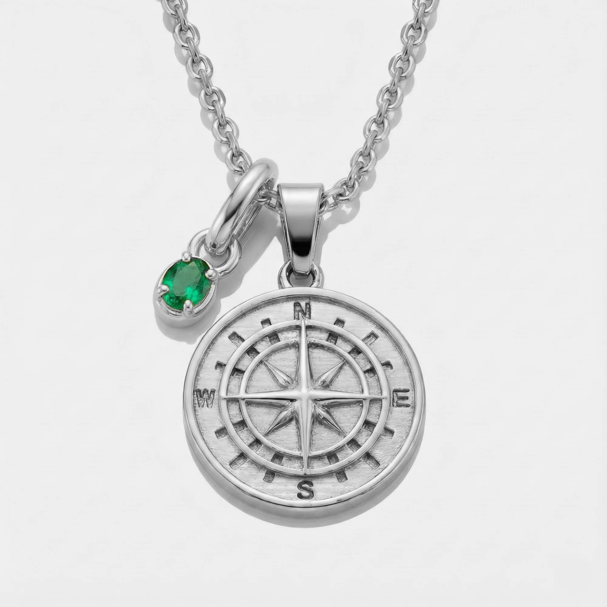 Build Your Own Pendant (Silver) | Emerald Stone - Image 15