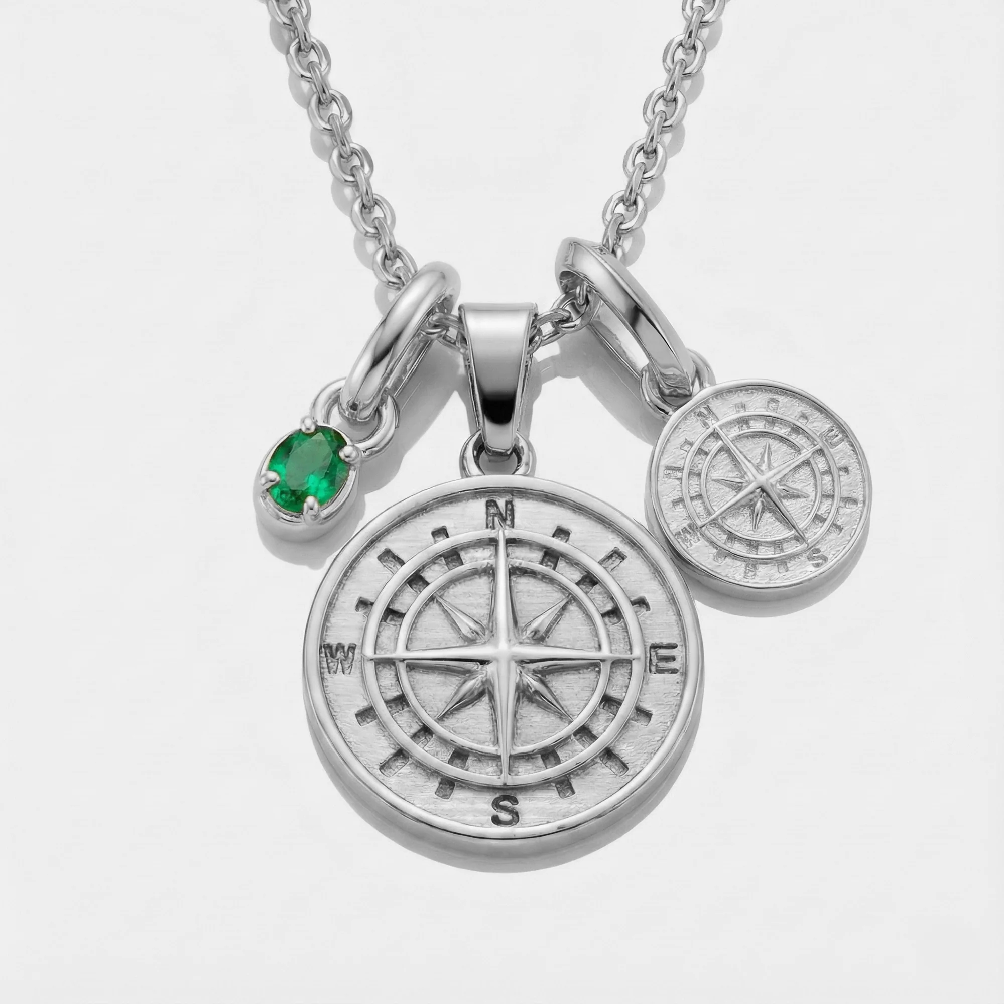 Build Your Own Pendant (Silver) | Emerald Stone - Image 19