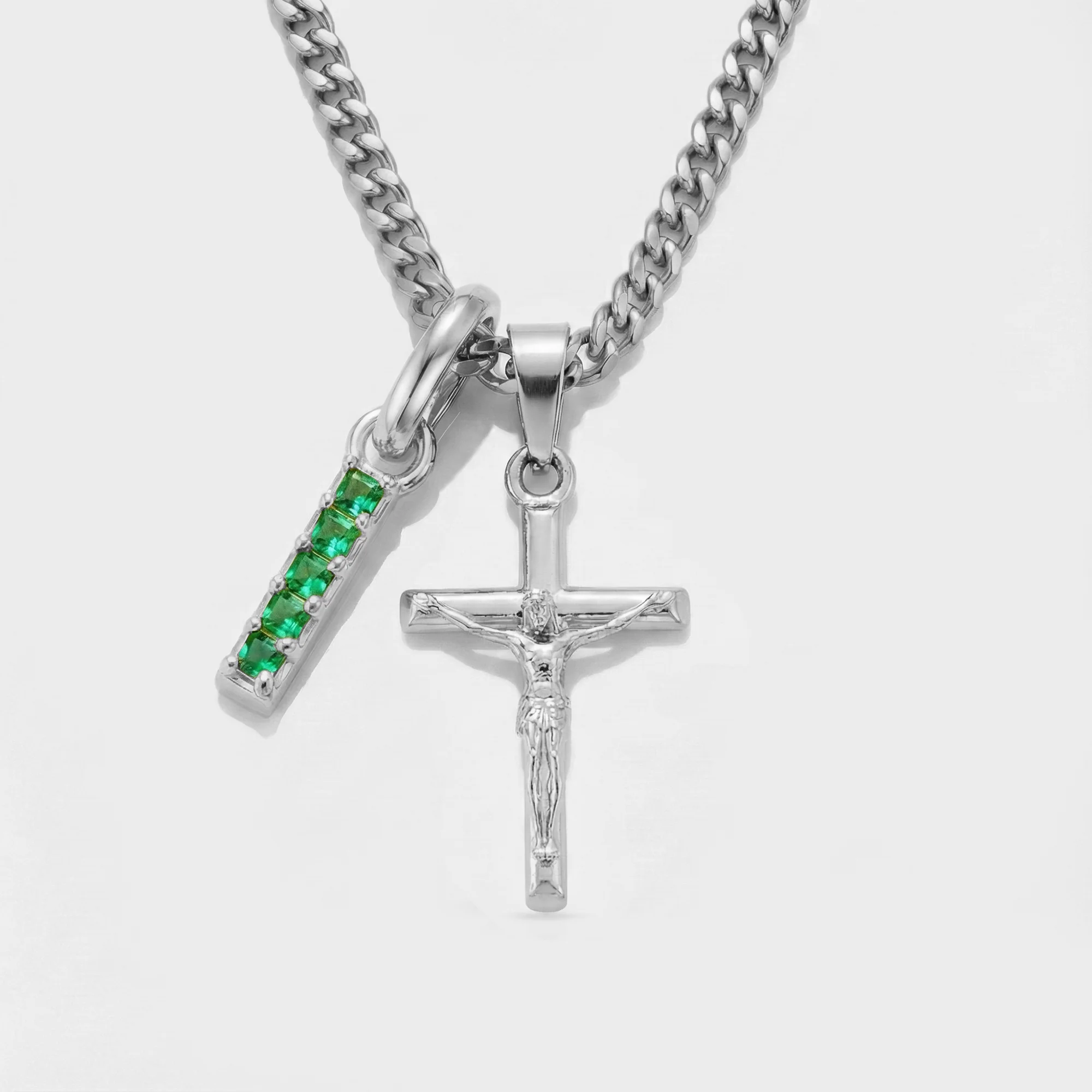 Build Your Own Pendant (Silver) | Emerald Stone - Image 21