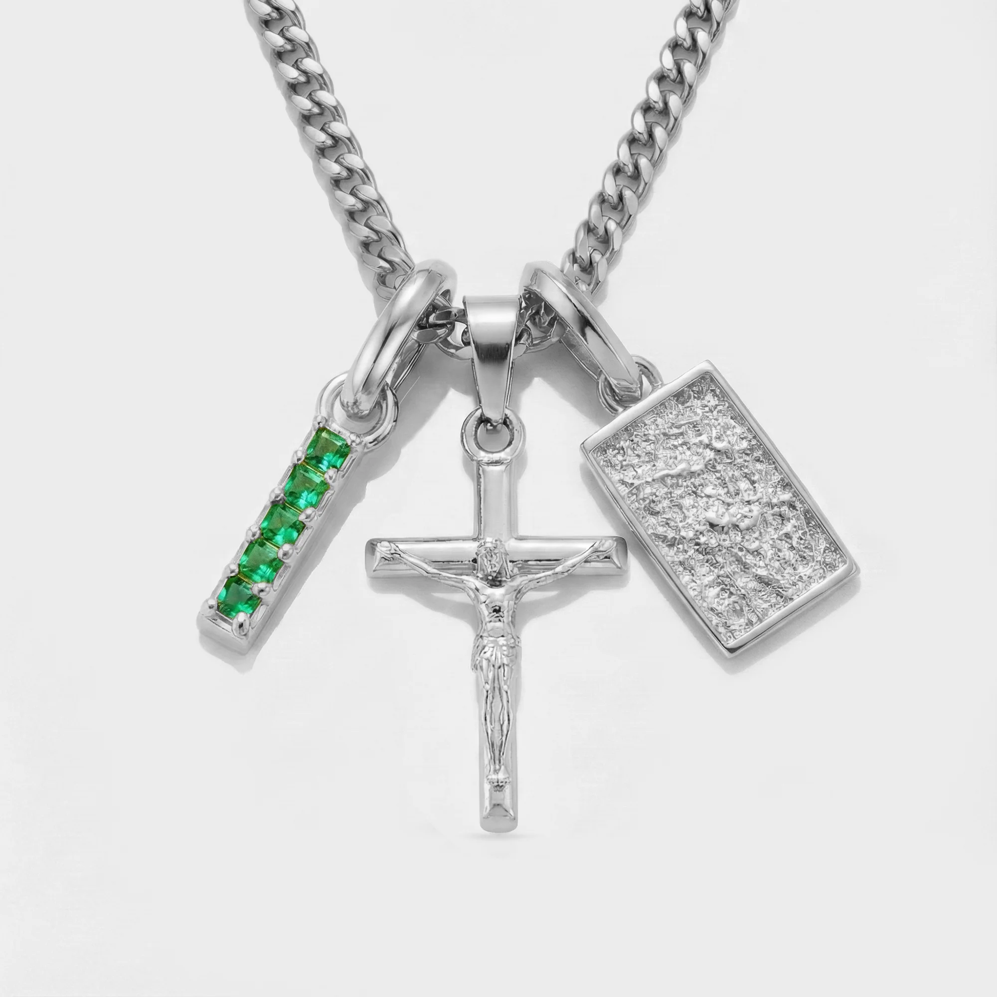 Build Your Own Pendant (Silver) | Emerald Stone - Image 23