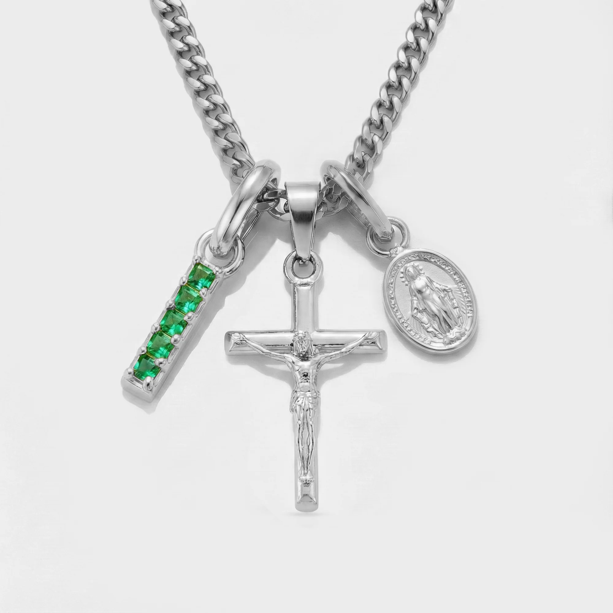 Build Your Own Pendant (Silver) | Emerald Stone - Image 24