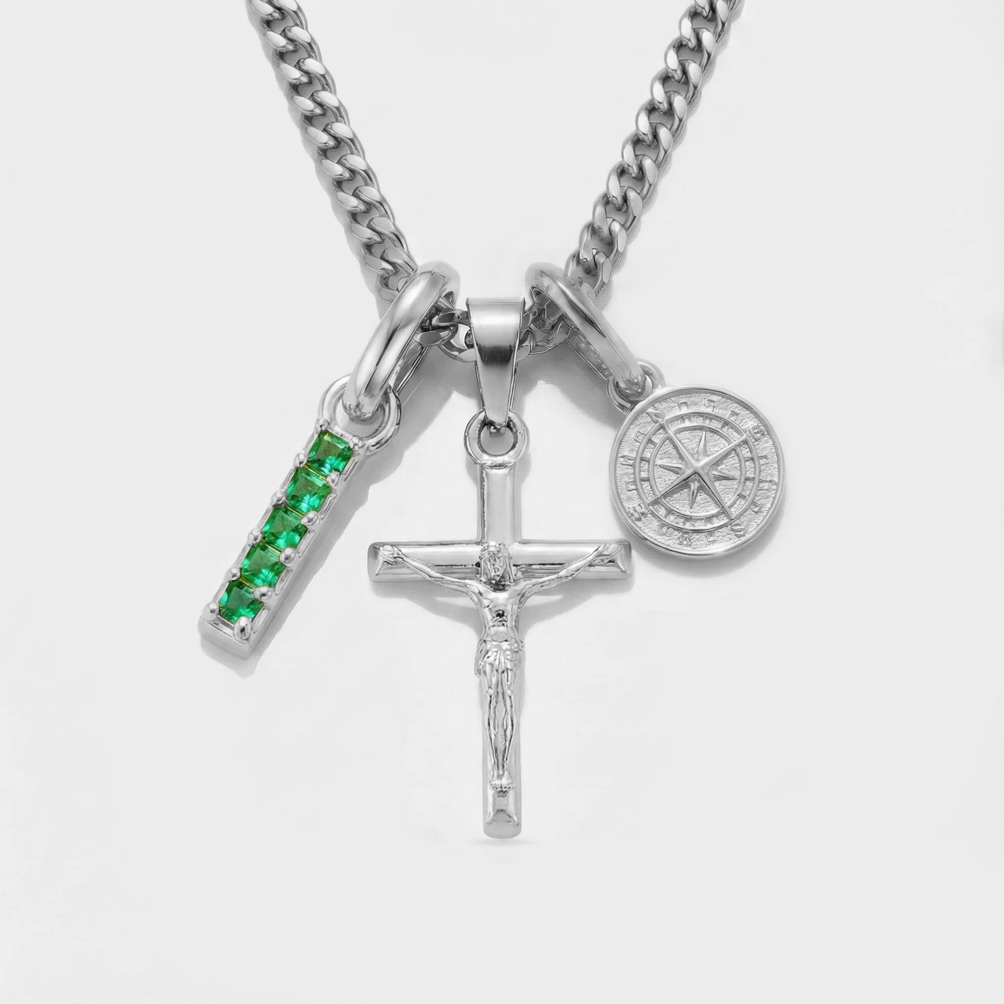 Build Your Own Pendant (Silver) | Emerald Stone - Image 25
