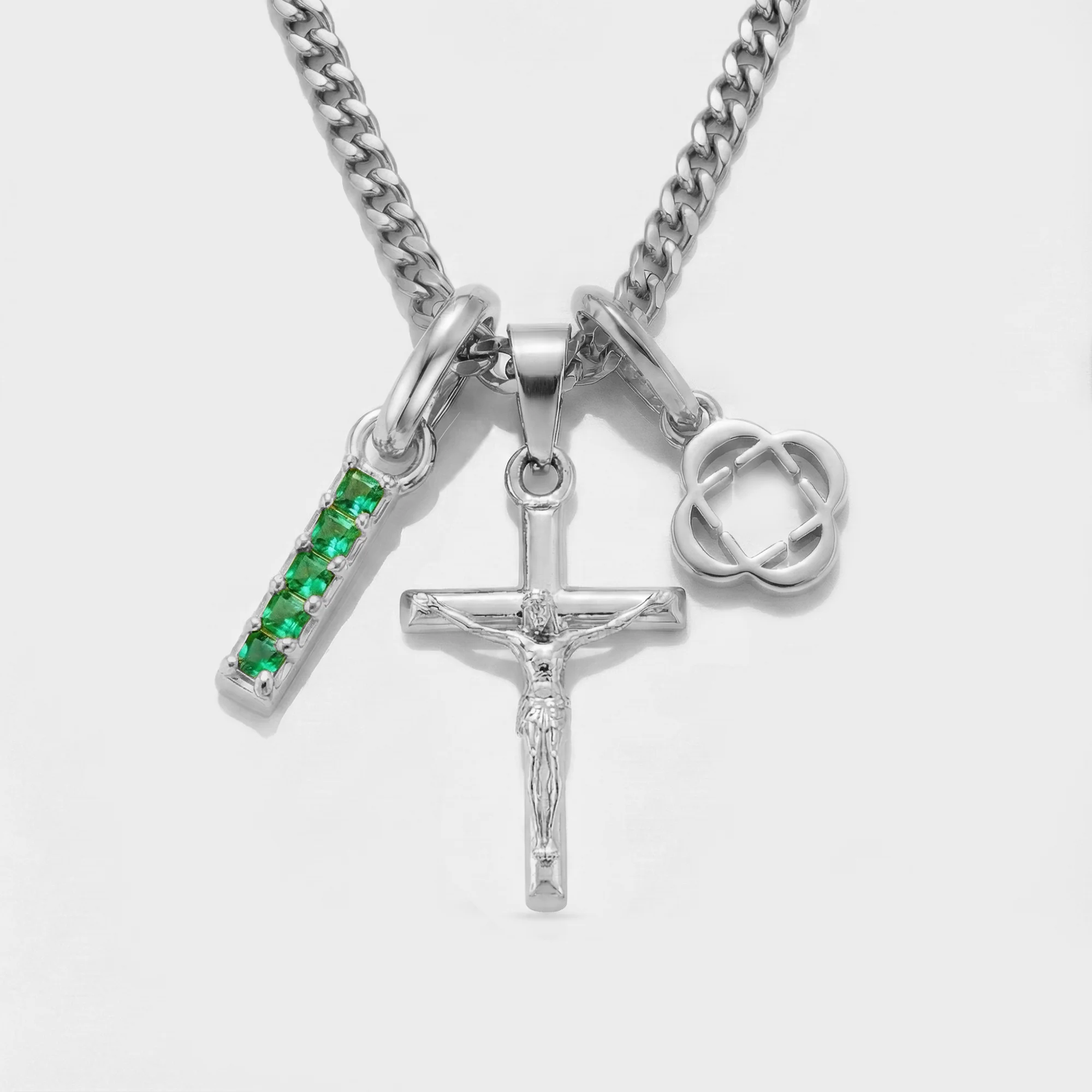 Build Your Own Pendant (Silver) | Emerald Stone - Image 26
