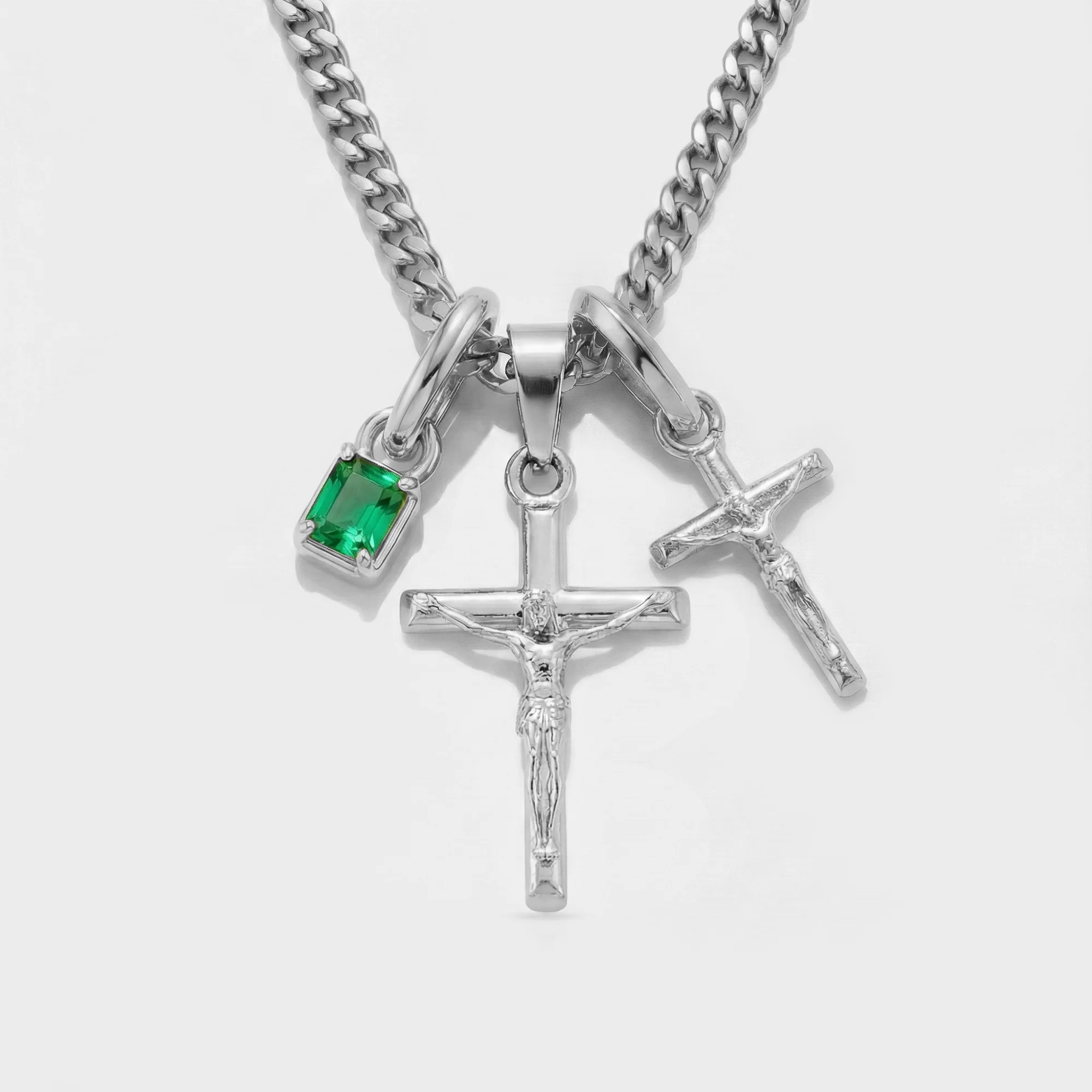 Build Your Own Pendant (Silver) | Emerald Stone - Image 28