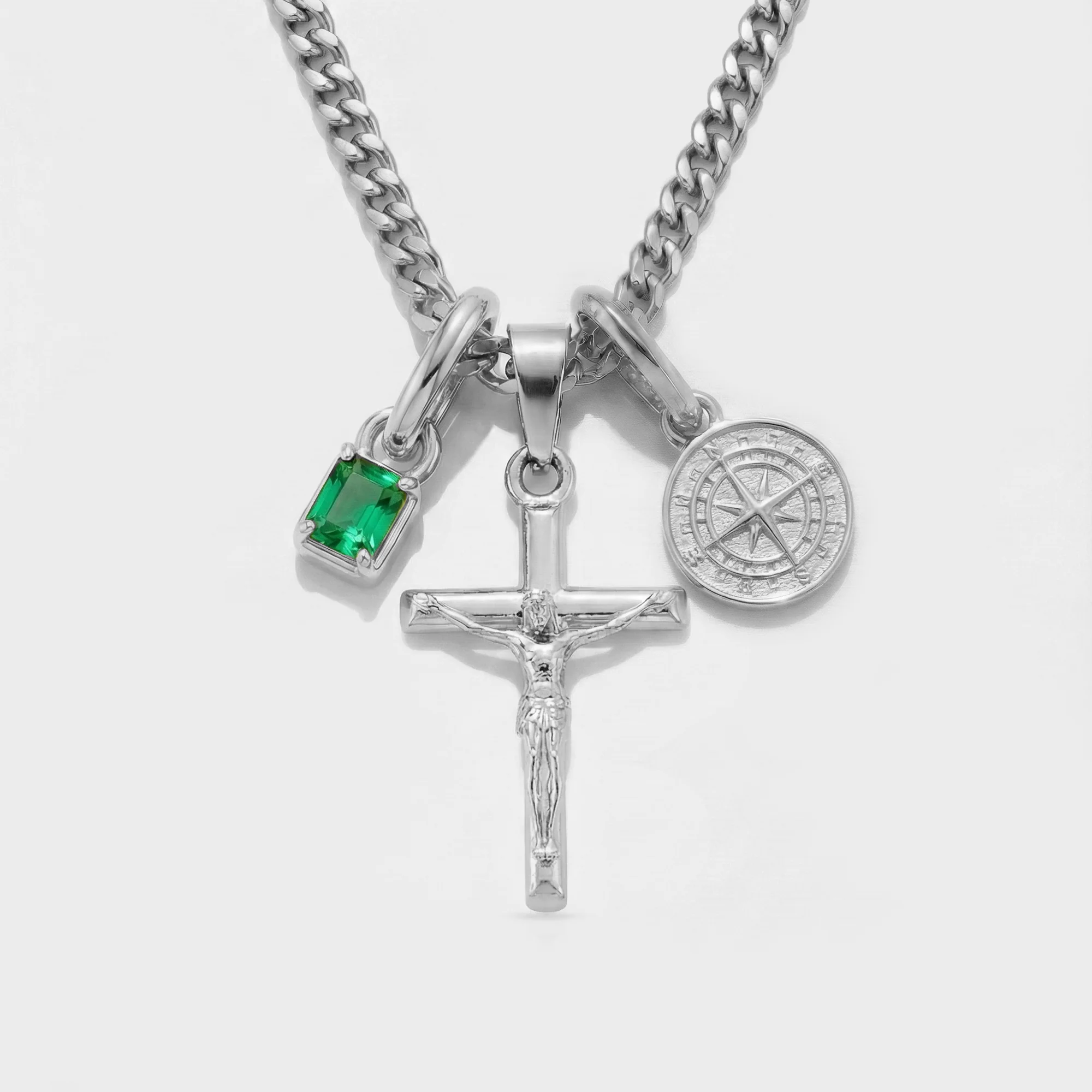Build Your Own Pendant (Silver) | Emerald Stone - Image 30