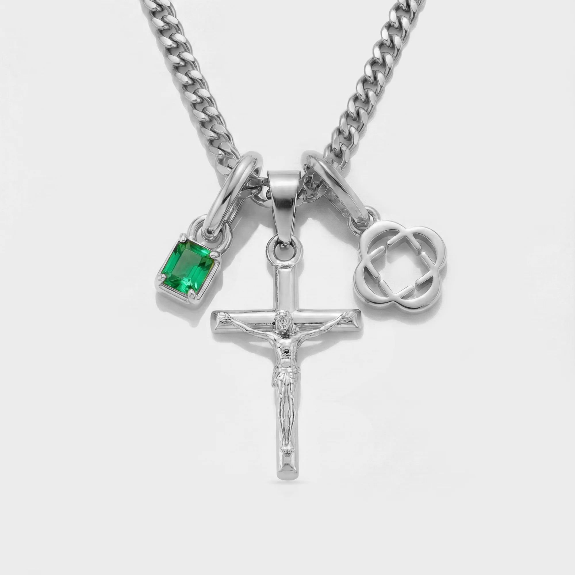 Build Your Own Pendant (Silver) | Emerald Stone - Image 31