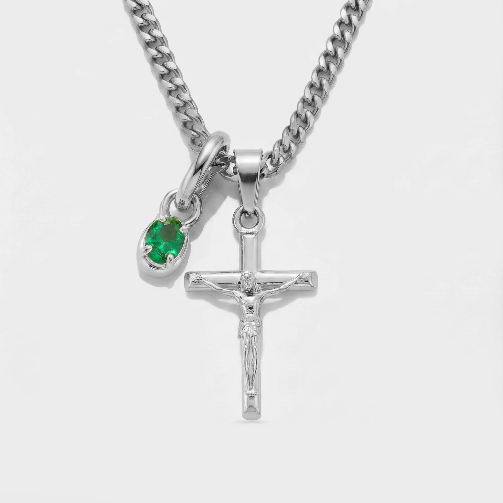 Build Your Own Pendant (Silver) | Emerald Stone - Image 32