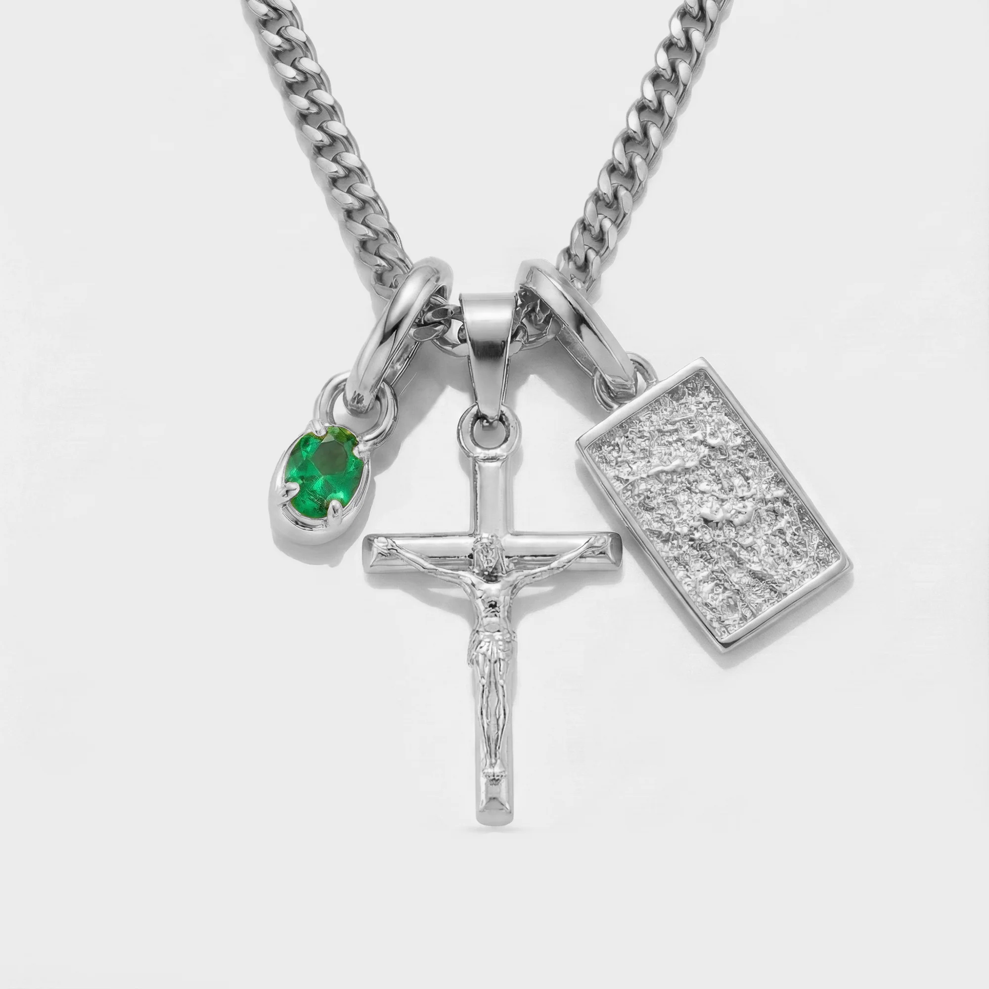 Build Your Own Pendant (Silver) | Emerald Stone - Image 34