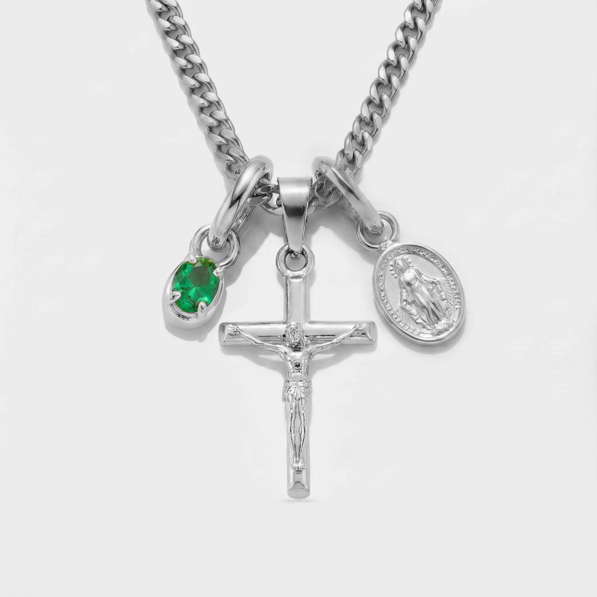Build Your Own Pendant (Silver) | Emerald Stone - Image 35