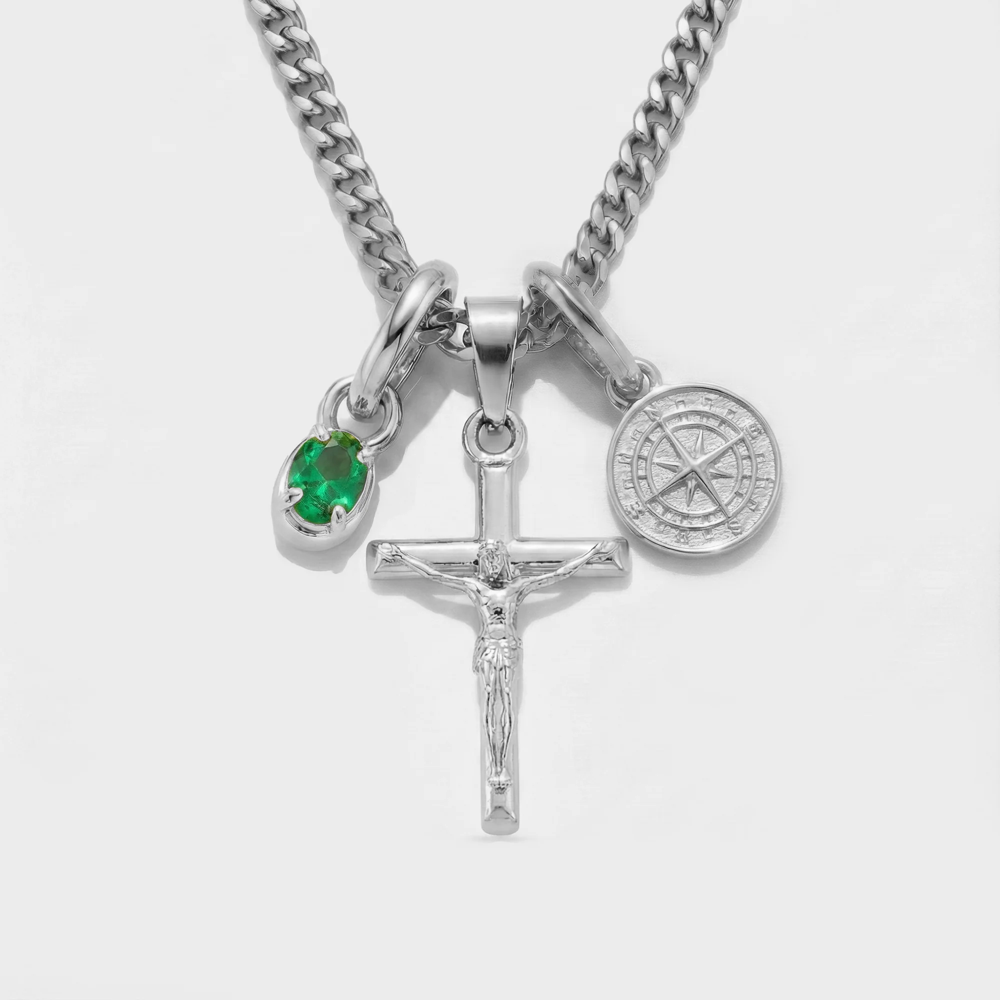 Build Your Own Pendant (Silver) | Emerald Stone - Image 36