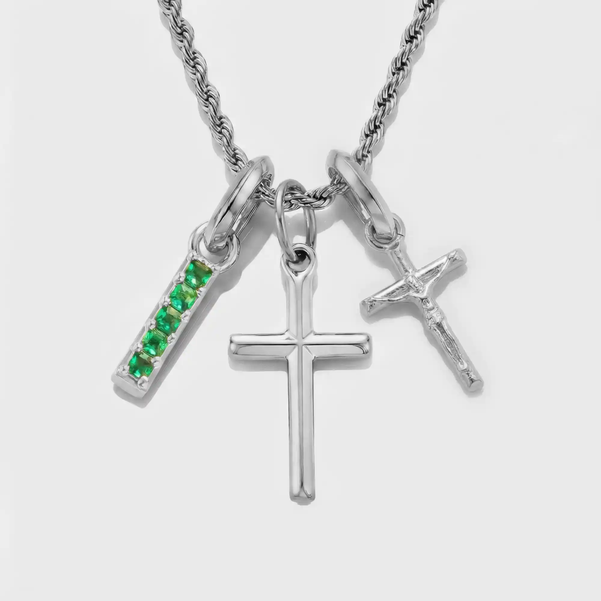 Build Your Own Pendant (Silver) | Emerald Stone - Image 39