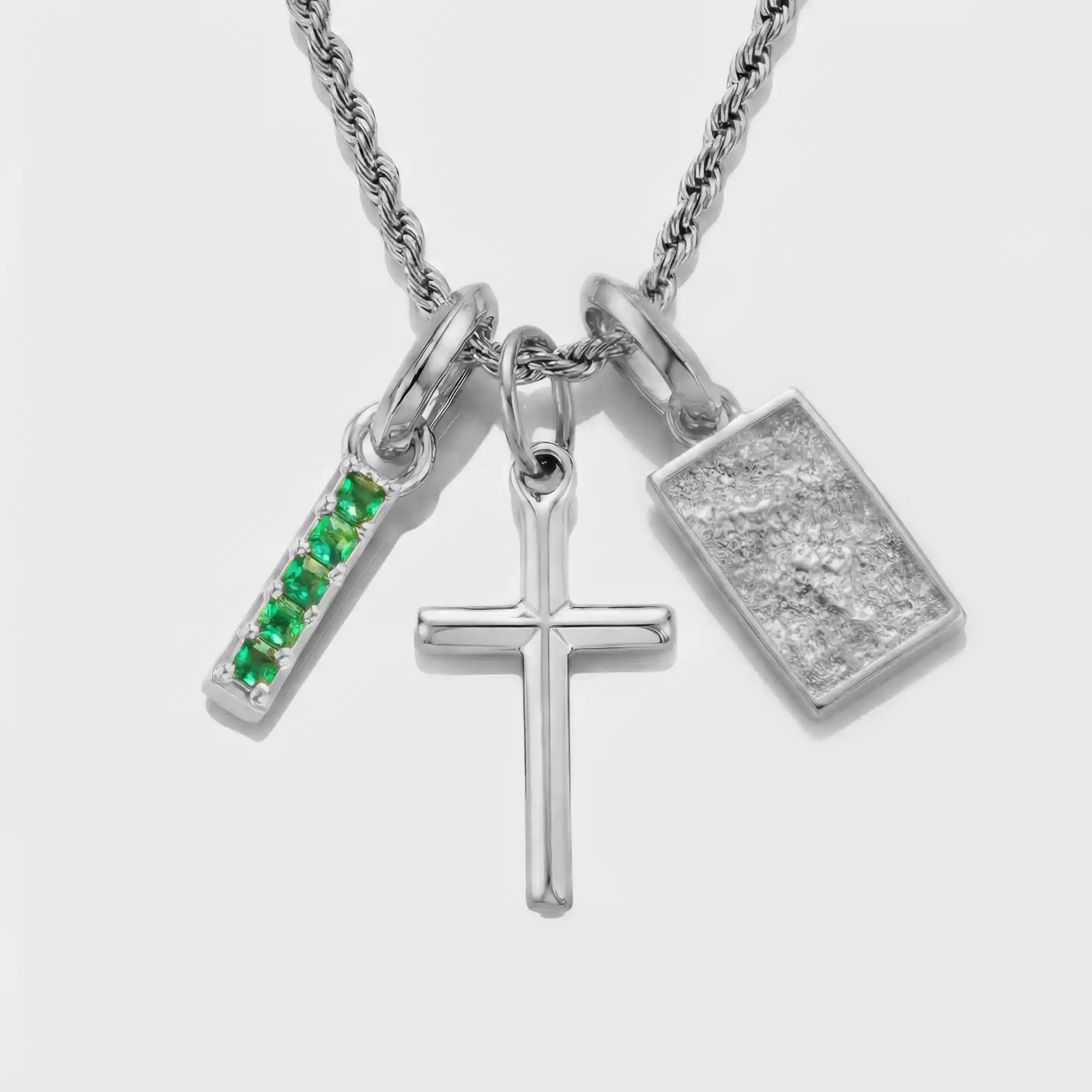 Build Your Own Pendant (Silver) | Emerald Stone - Image 40