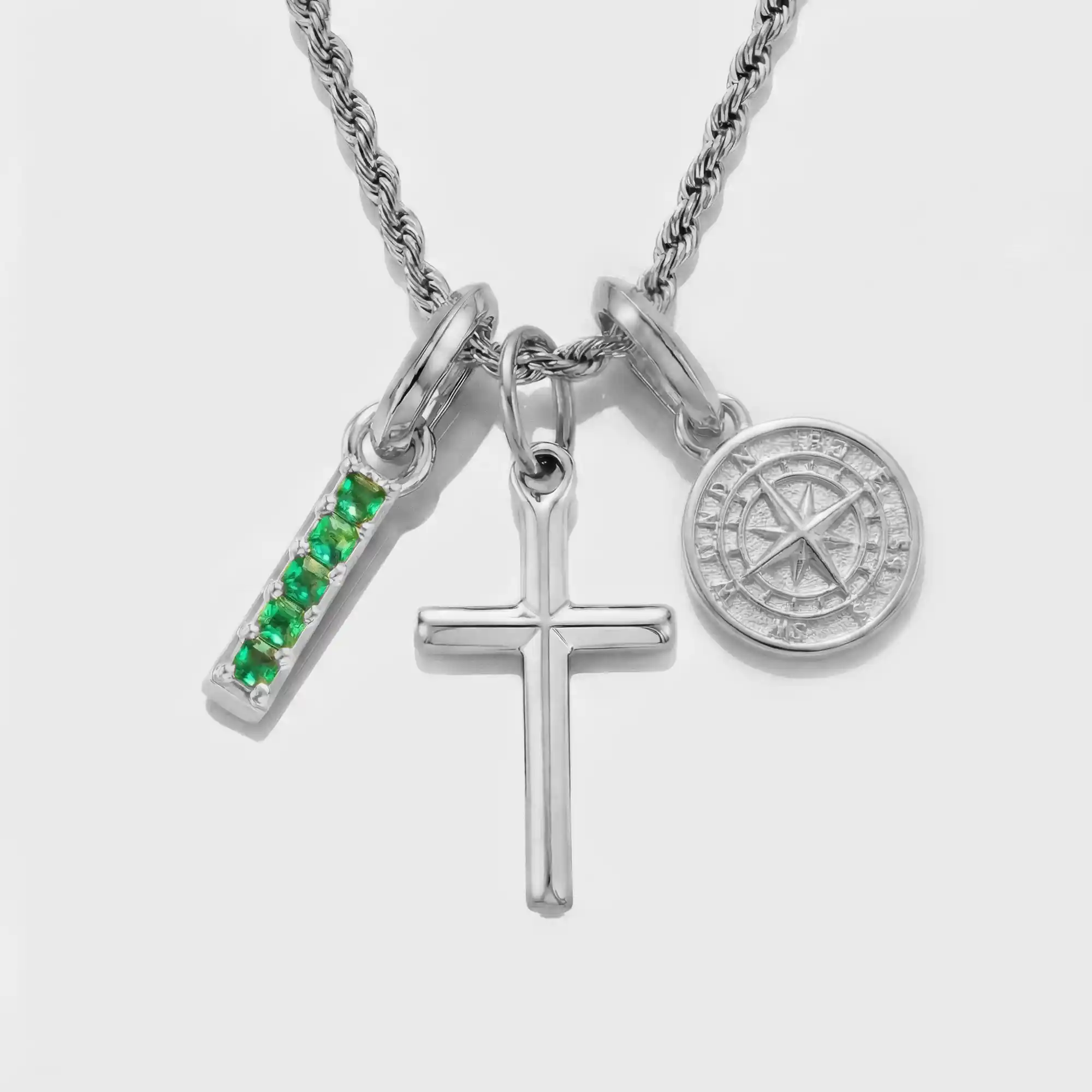 Build Your Own Pendant (Silver) | Emerald Stone - Image 42