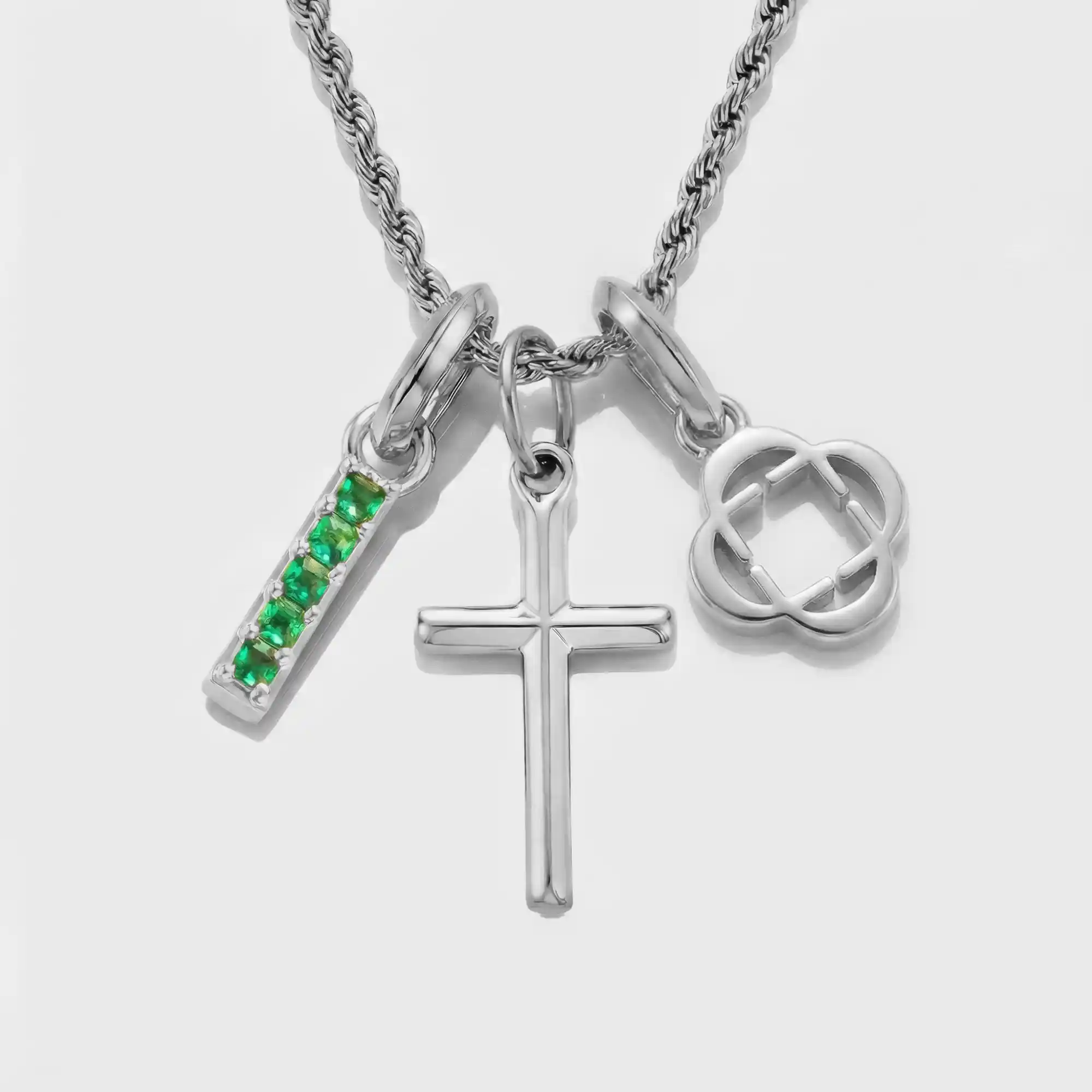 Build Your Own Pendant (Silver) | Emerald Stone - Image 43