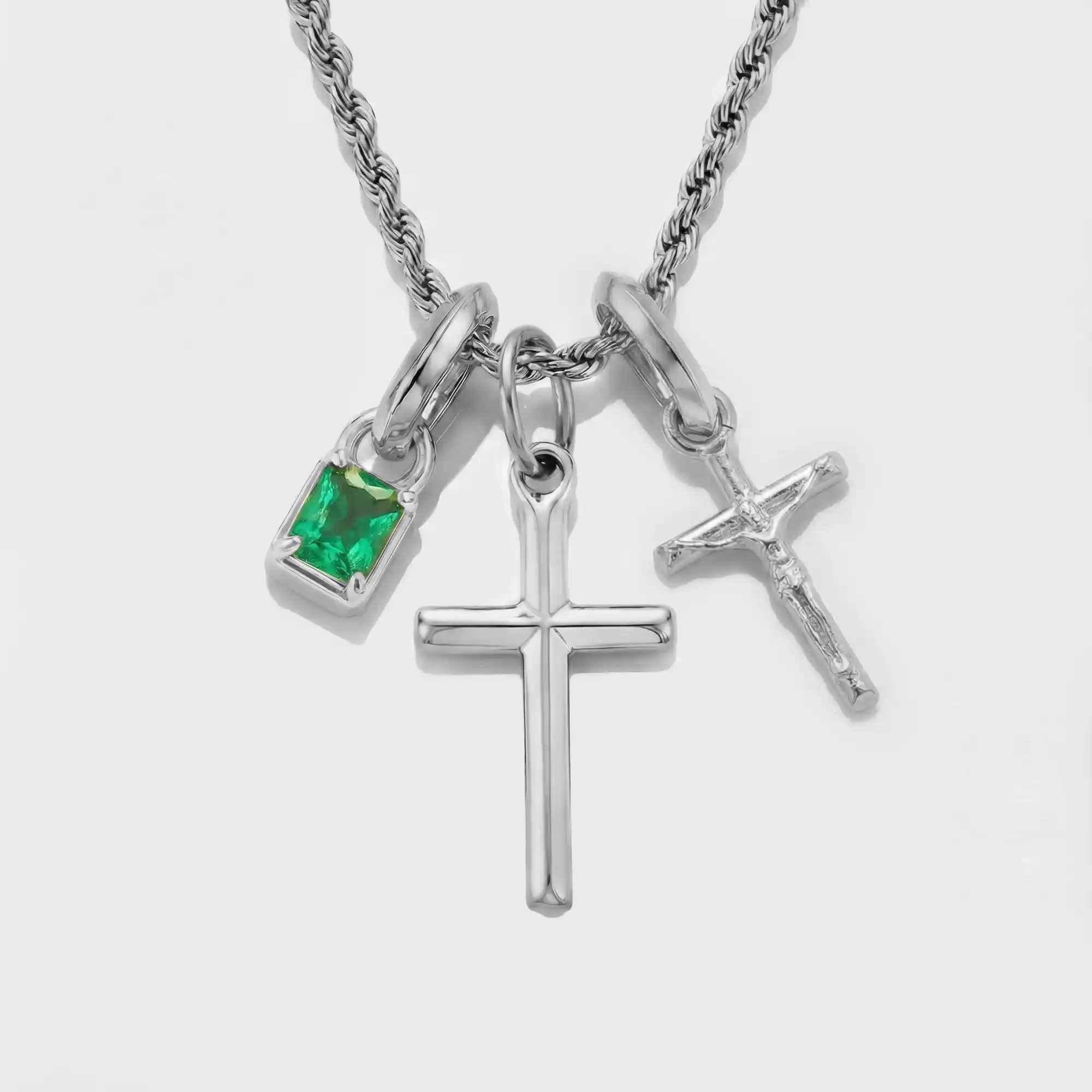 Build Your Own Pendant (Silver) | Emerald Stone - Image 45