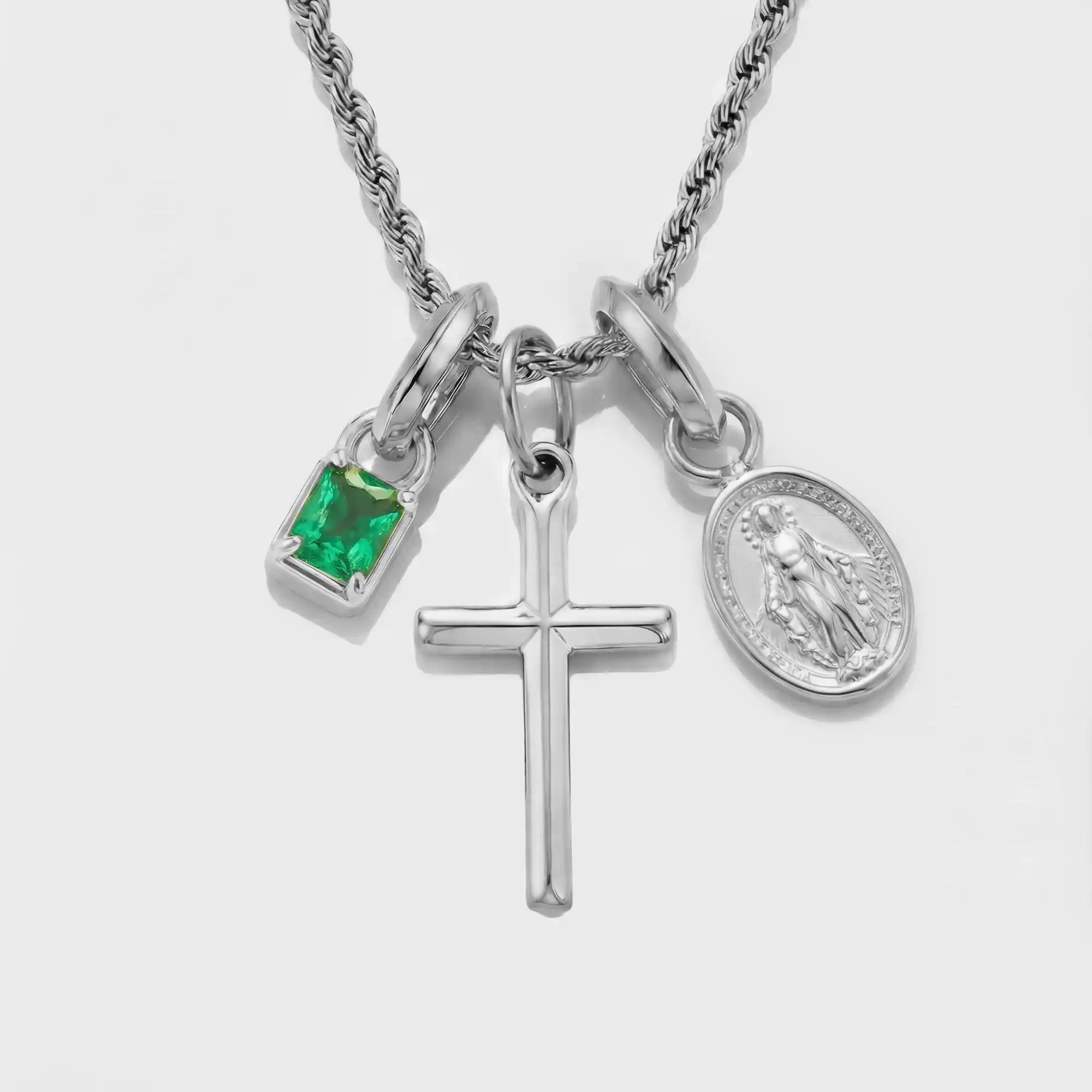 Build Your Own Pendant (Silver) | Emerald Stone - Image 47