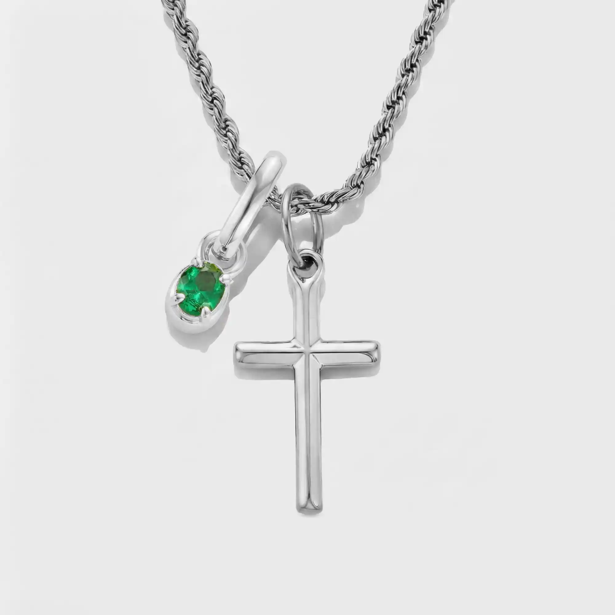 Build Your Own Pendant (Silver) | Emerald Stone - Image 50