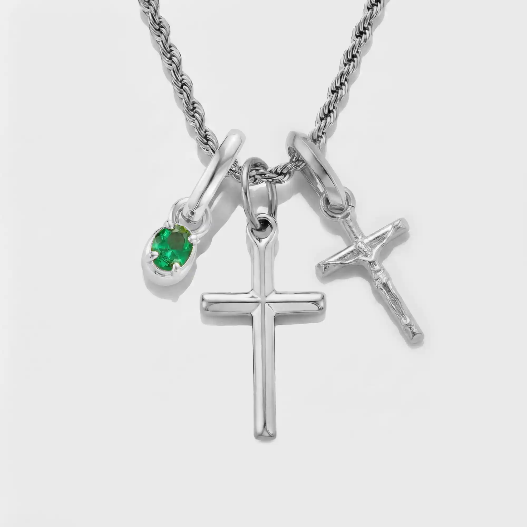 Build Your Own Pendant (Silver) | Emerald Stone - Image 51