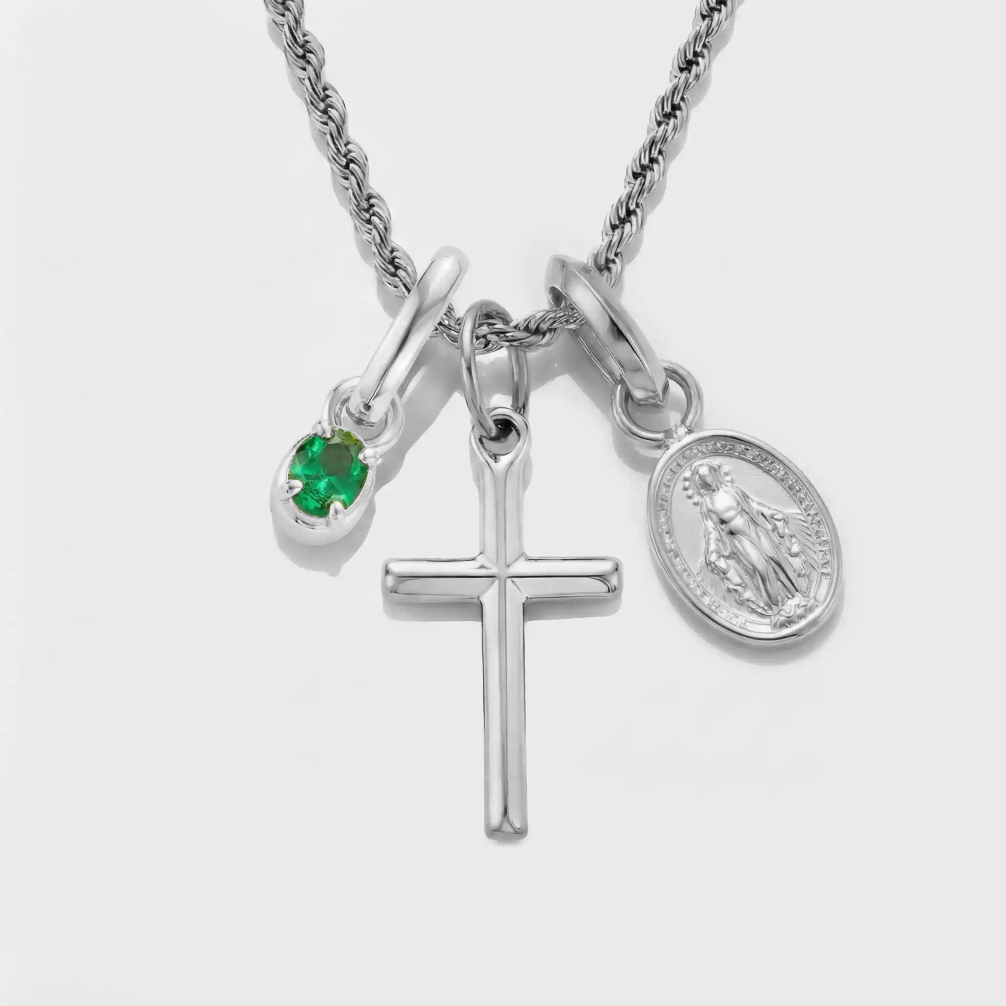 Build Your Own Pendant (Silver) | Emerald Stone - Image 53