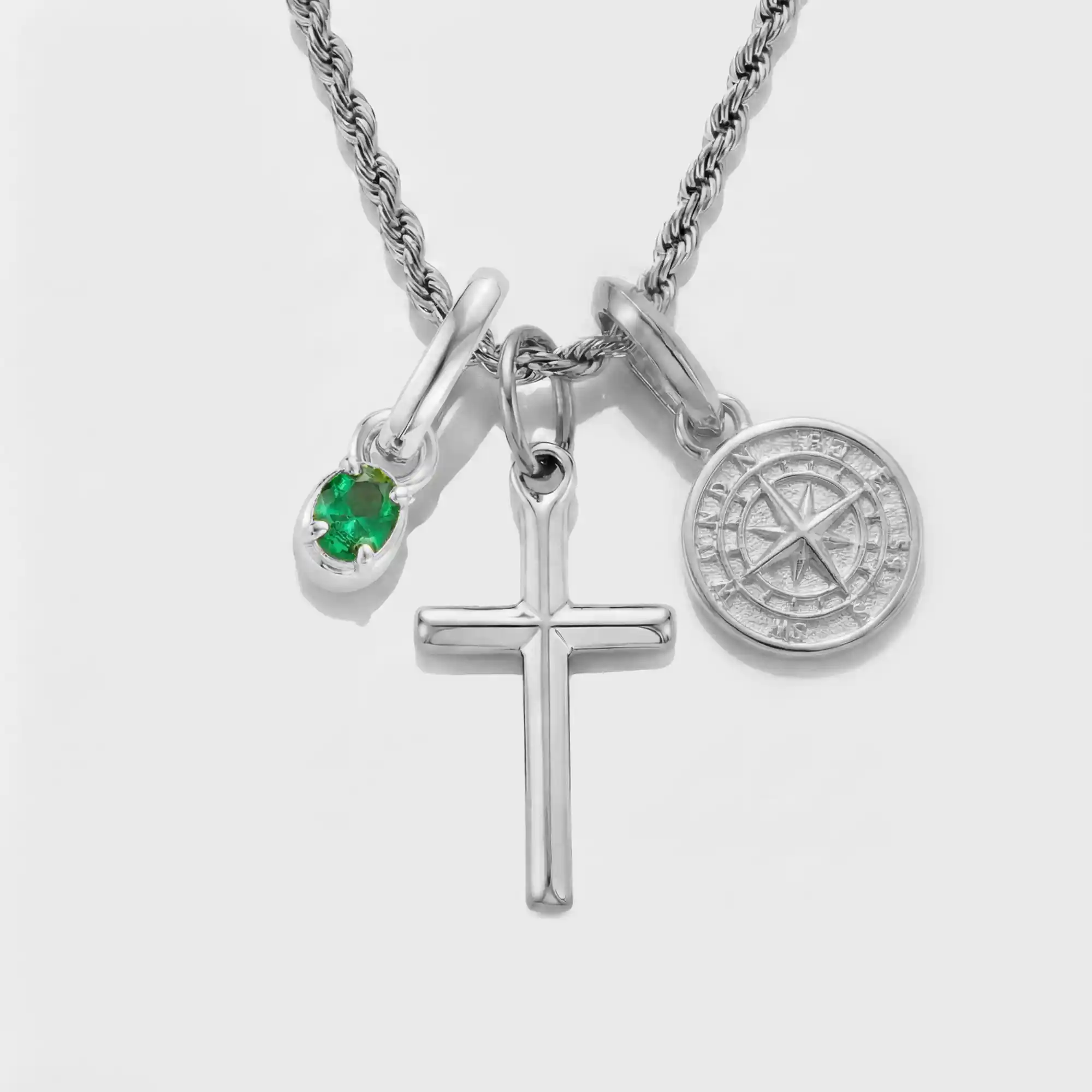 Build Your Own Pendant (Silver) | Emerald Stone - Image 54