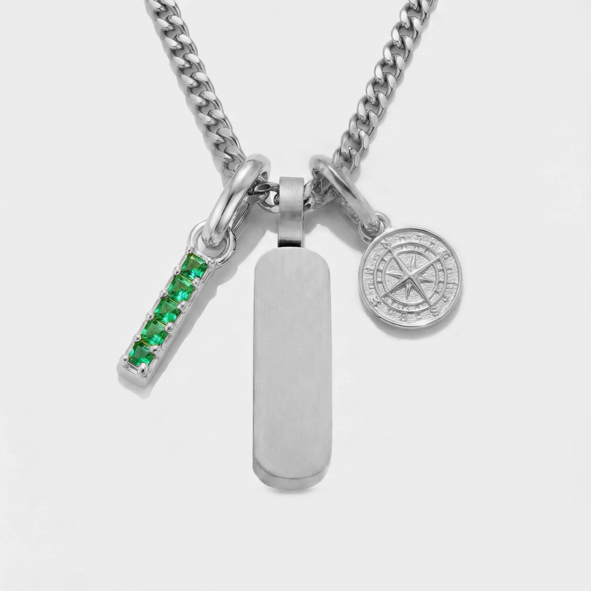Build Your Own Pendant (Silver) | Emerald Stone - Image 60
