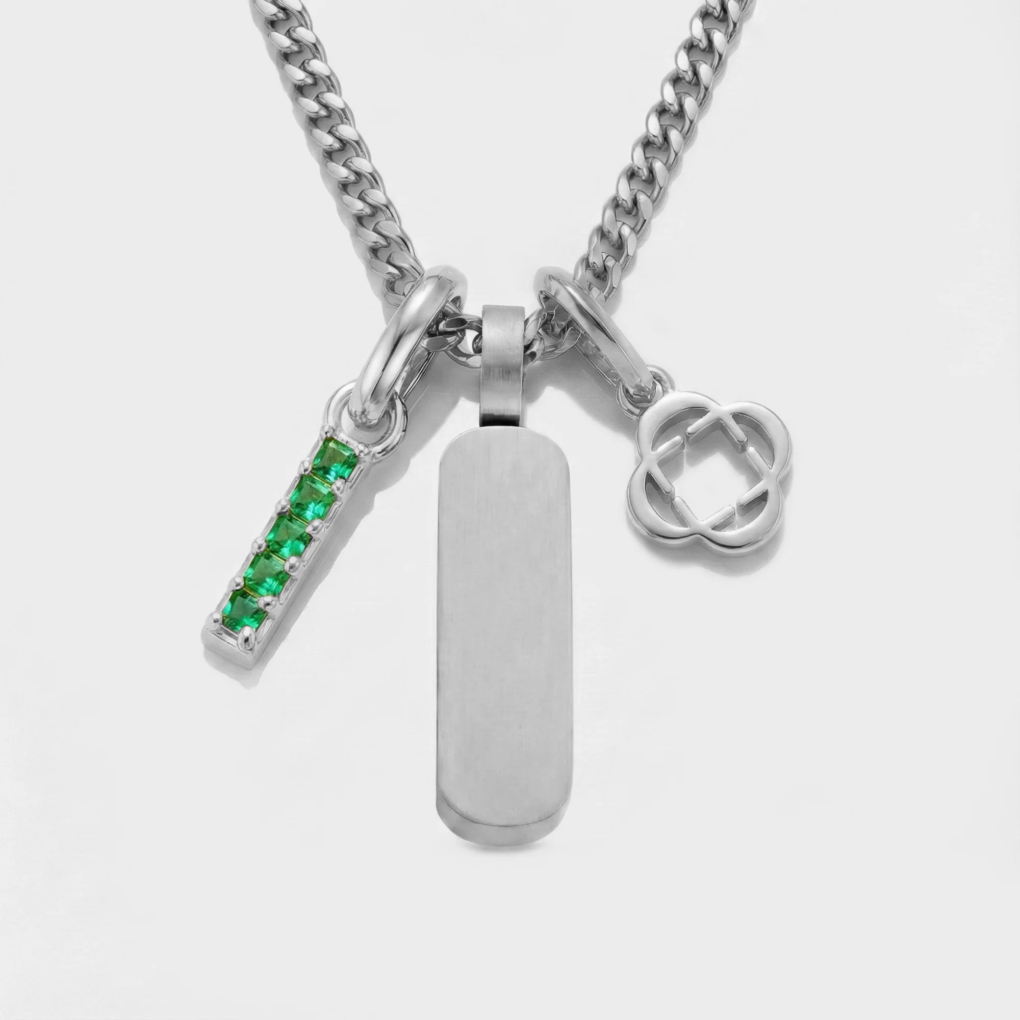 Build Your Own Pendant (Silver) | Emerald Stone - Image 61