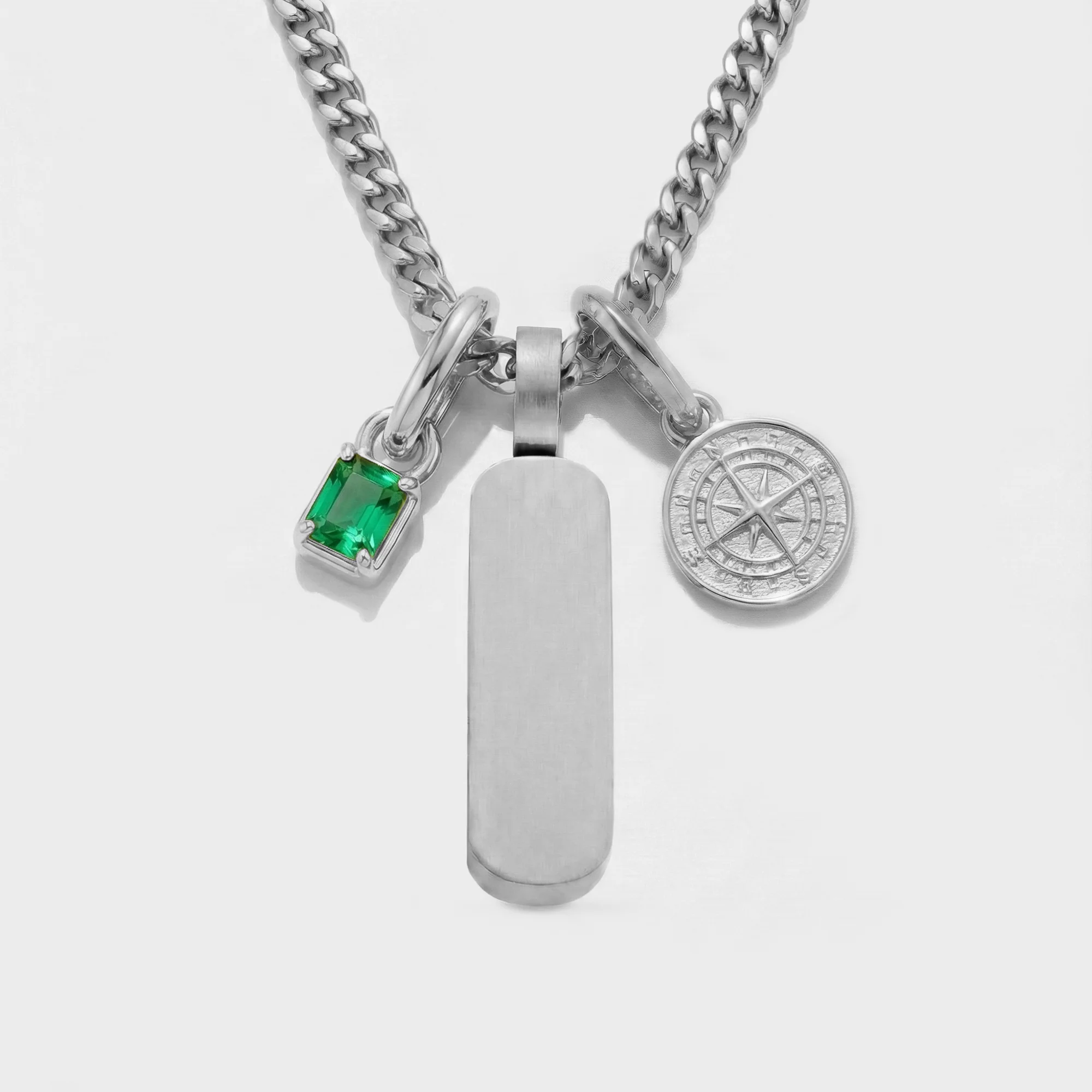 Build Your Own Pendant (Silver) | Emerald Stone - Image 66