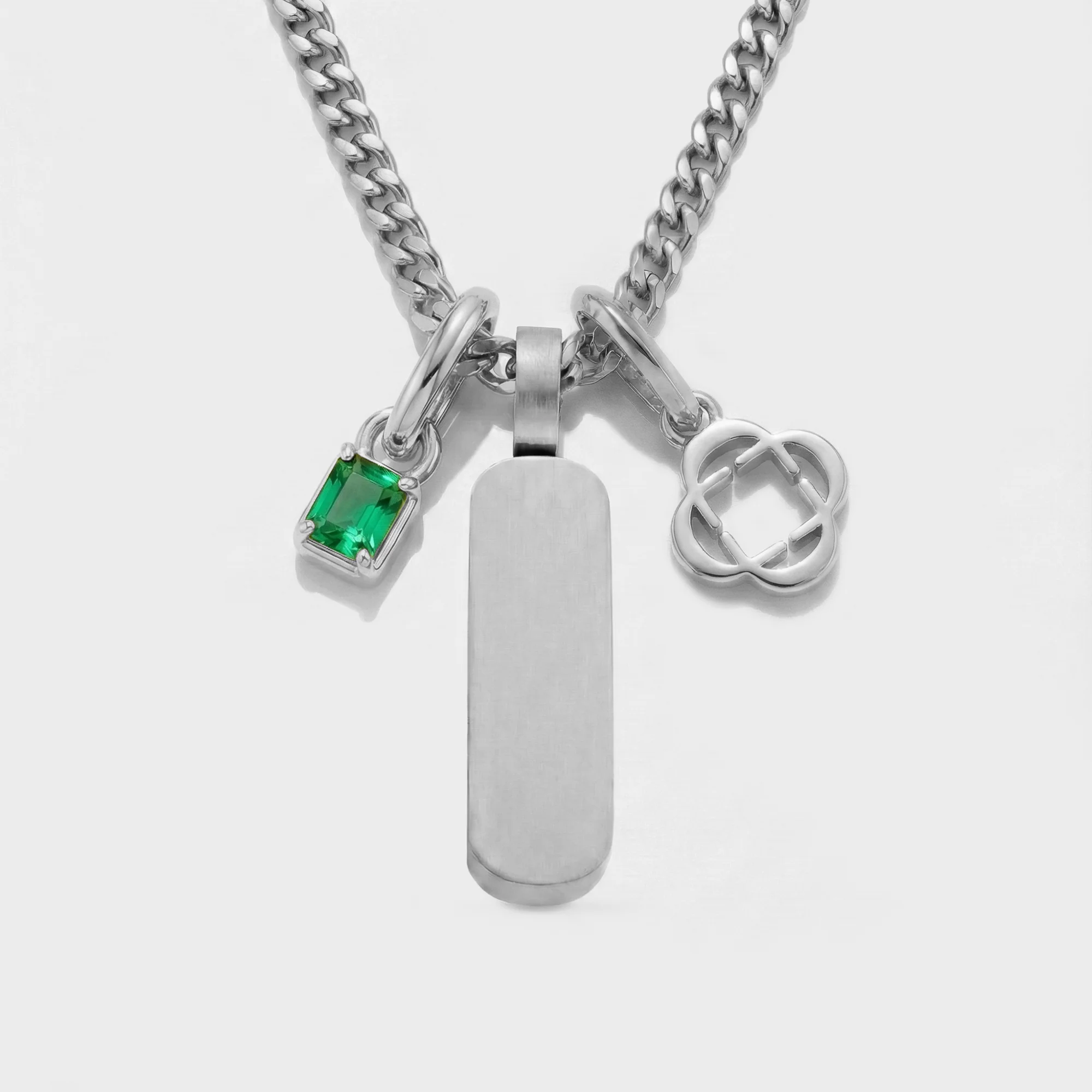 Build Your Own Pendant (Silver) | Emerald Stone - Image 67
