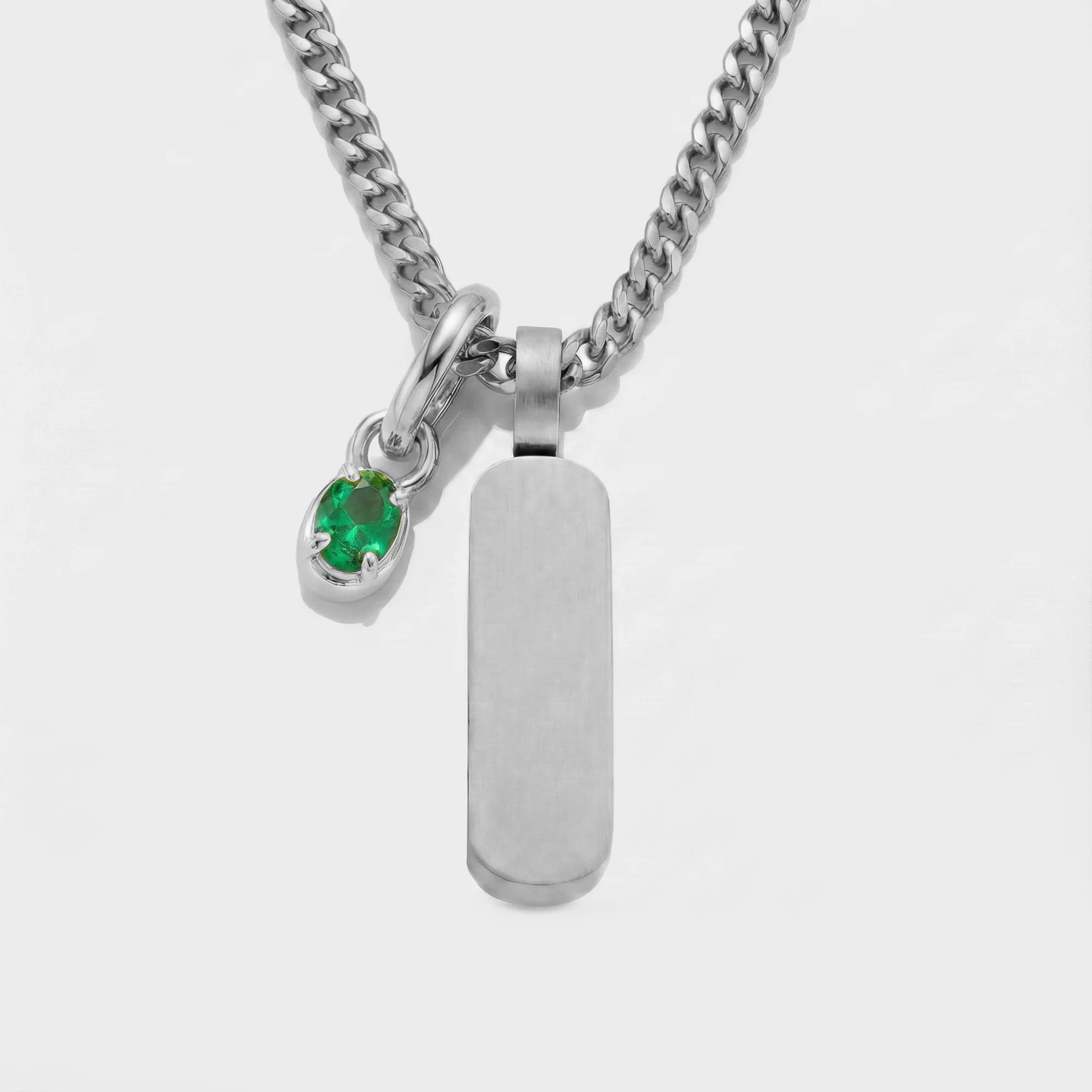 Build Your Own Pendant (Silver) | Emerald Stone - Image 68