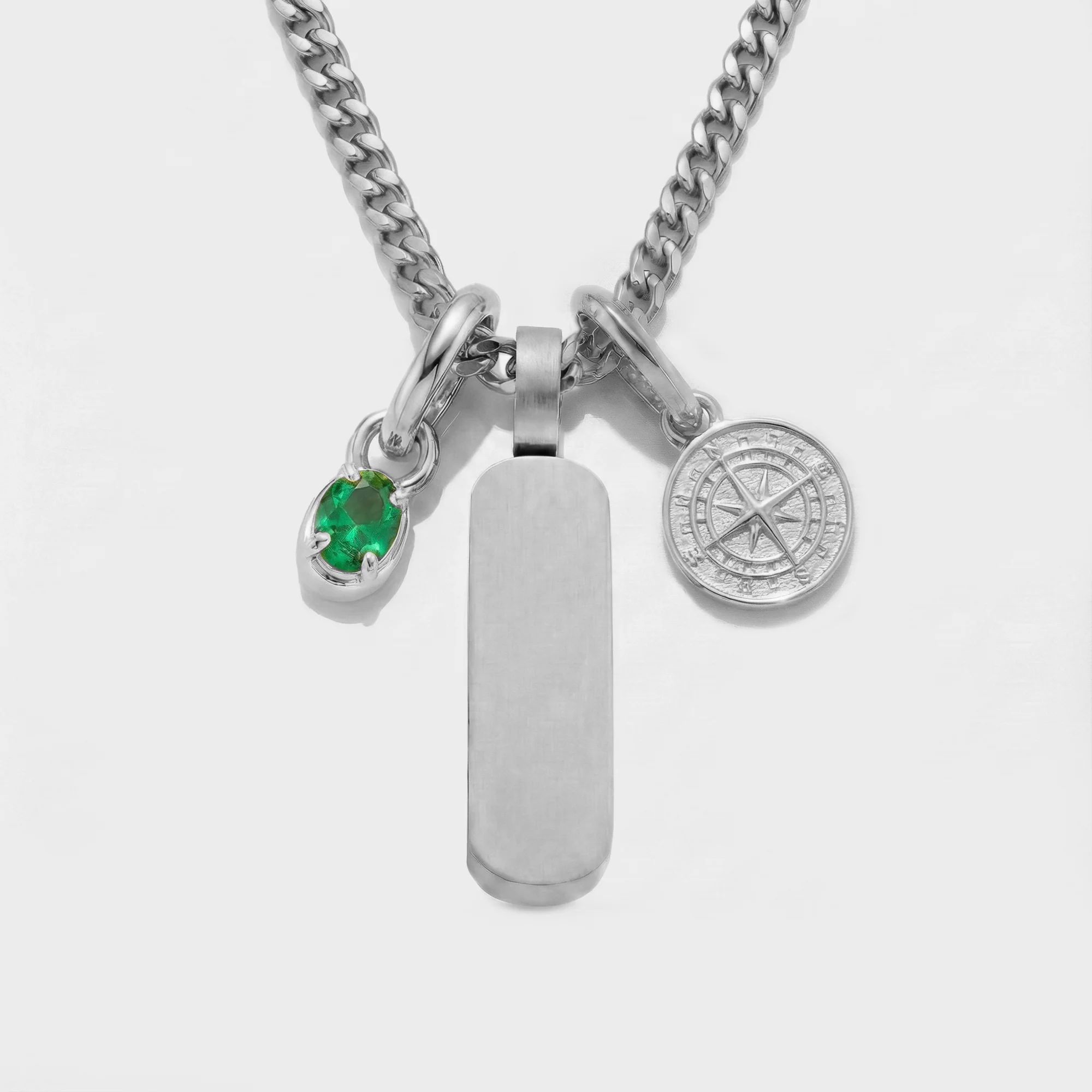 Build Your Own Pendant (Silver) | Emerald Stone - Image 72