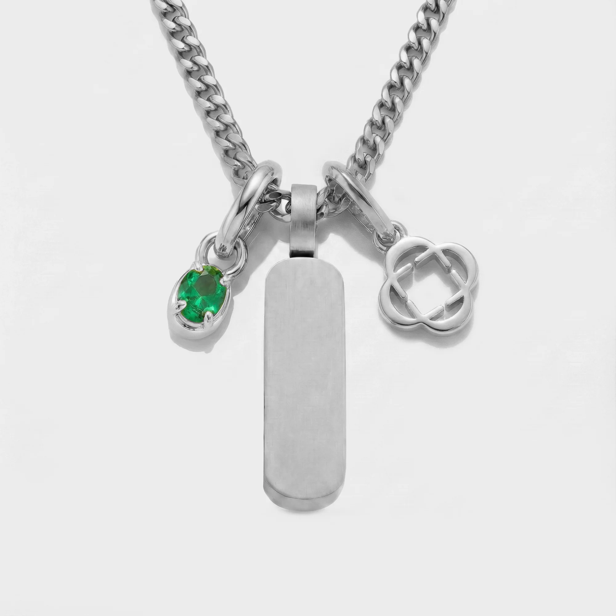 Build Your Own Pendant (Silver) | Emerald Stone - Image 73
