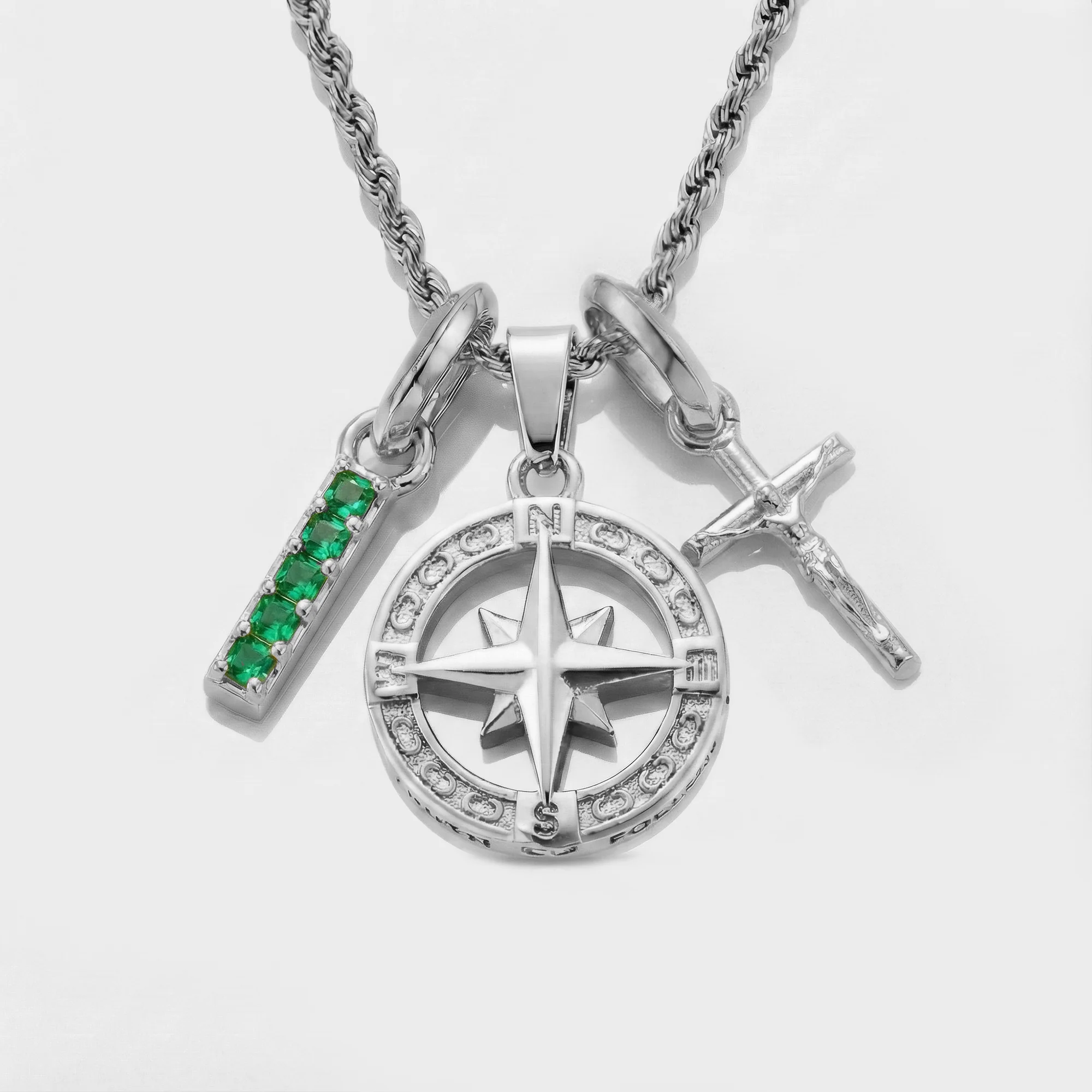Build Your Own Pendant (Silver) | Emerald Stone - Image 75
