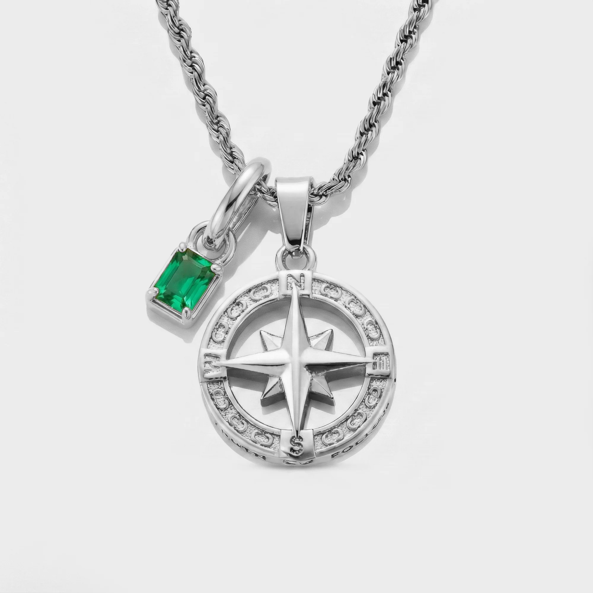 Build Your Own Pendant (Silver) | Emerald Stone - Image 79