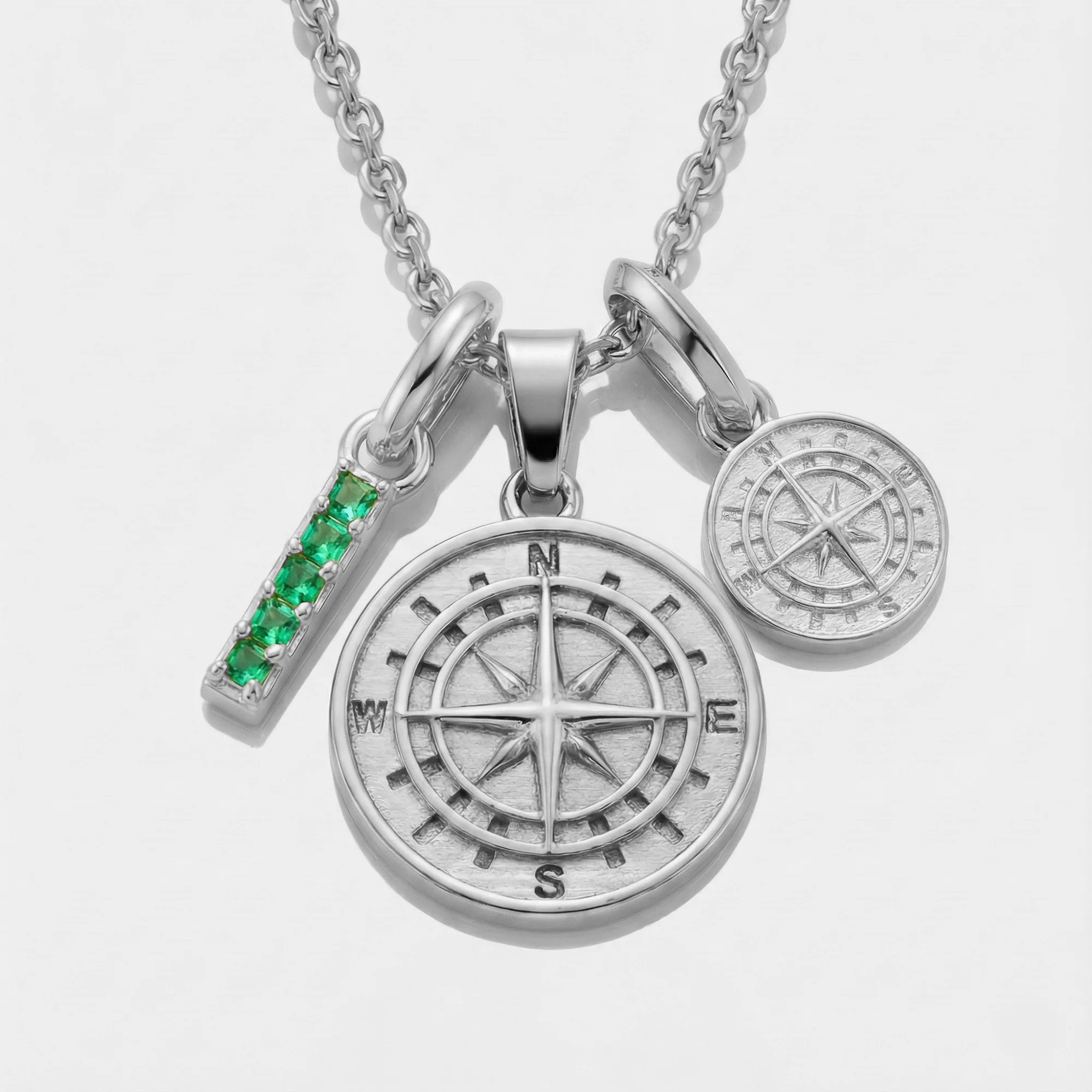 Build Your Own Pendant (Silver) | Emerald Stone - Image 8