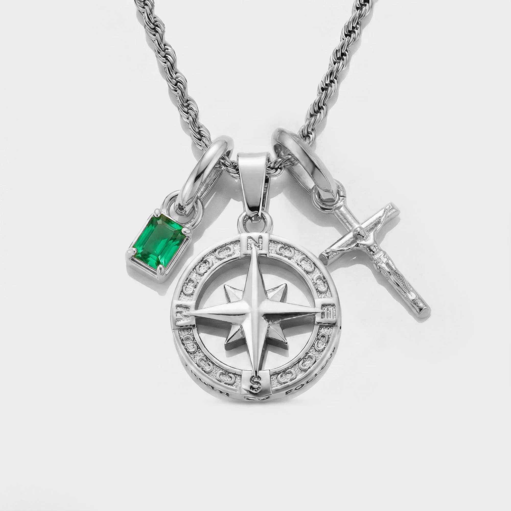 Build Your Own Pendant (Silver) | Emerald Stone - Image 80