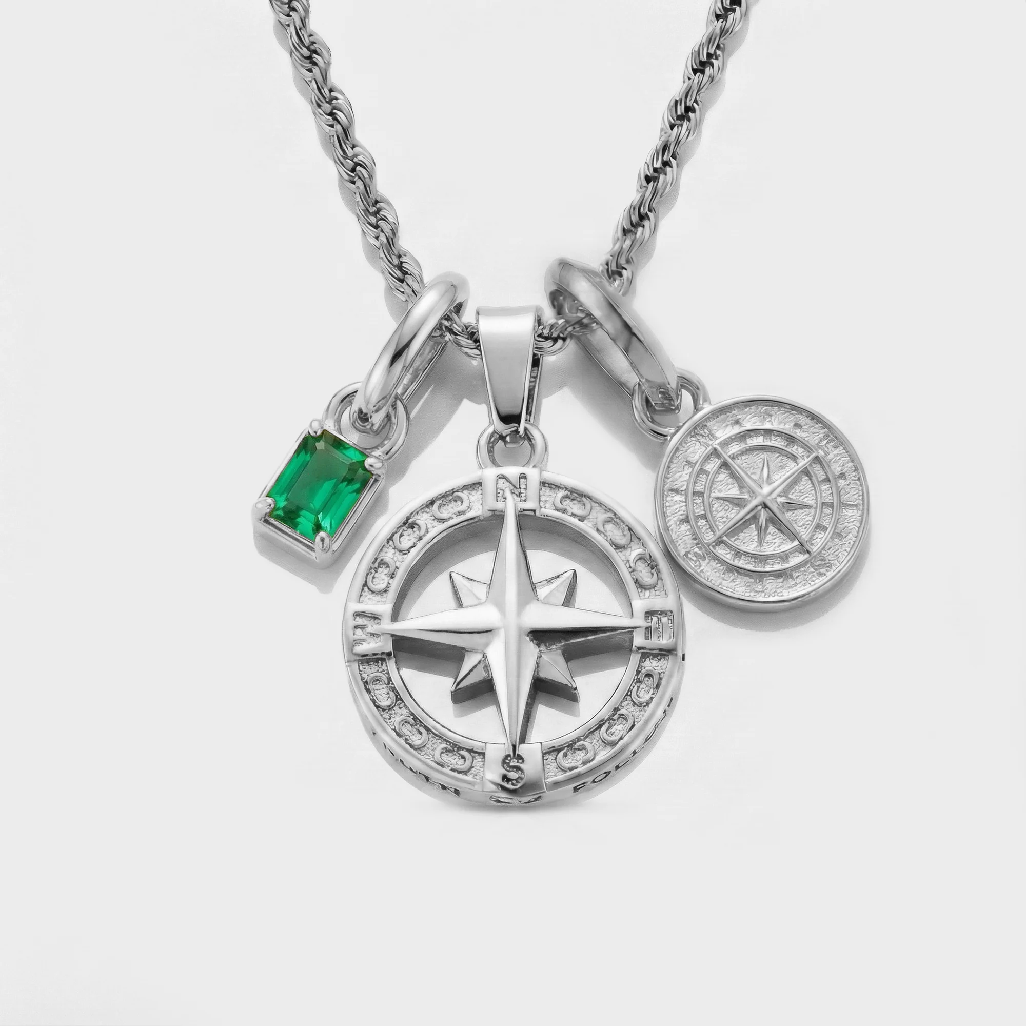 Build Your Own Pendant (Silver) | Emerald Stone - Image 83