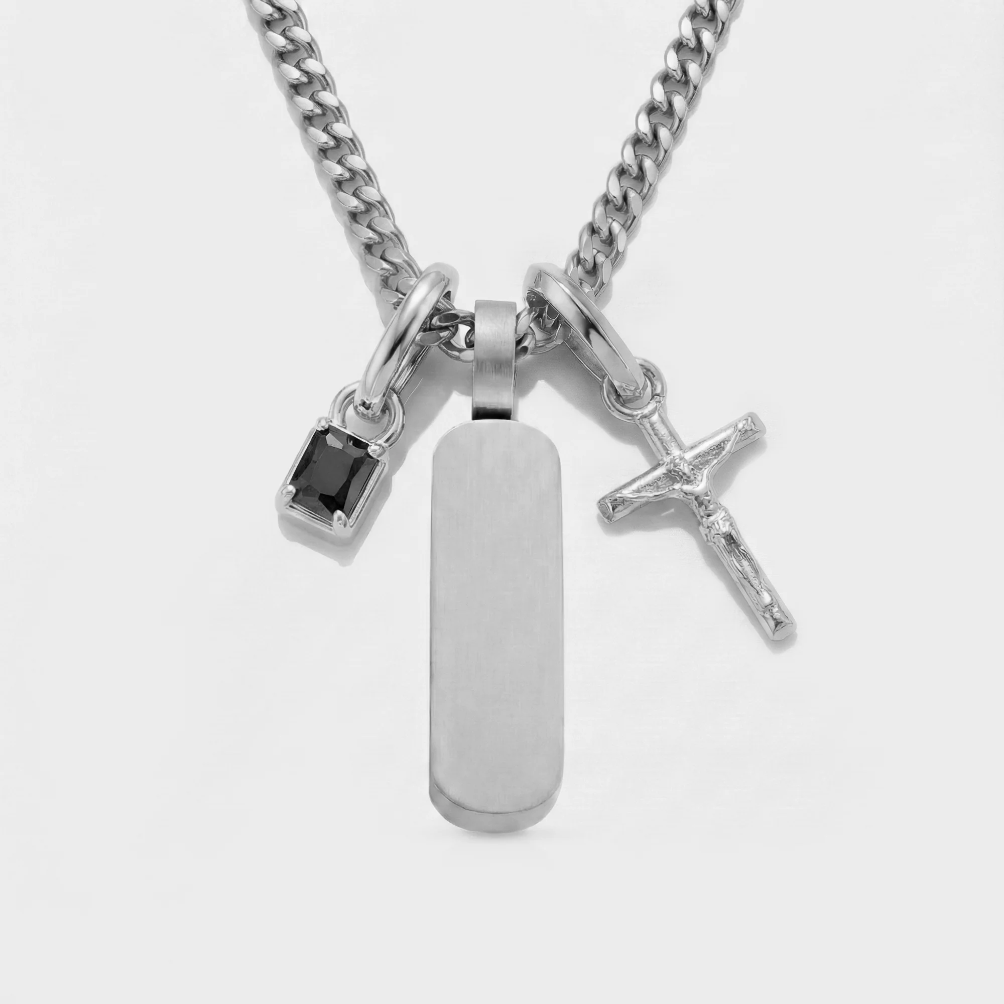 Build Your Own Pendant (Silver) | Onyx Stone - Image 62