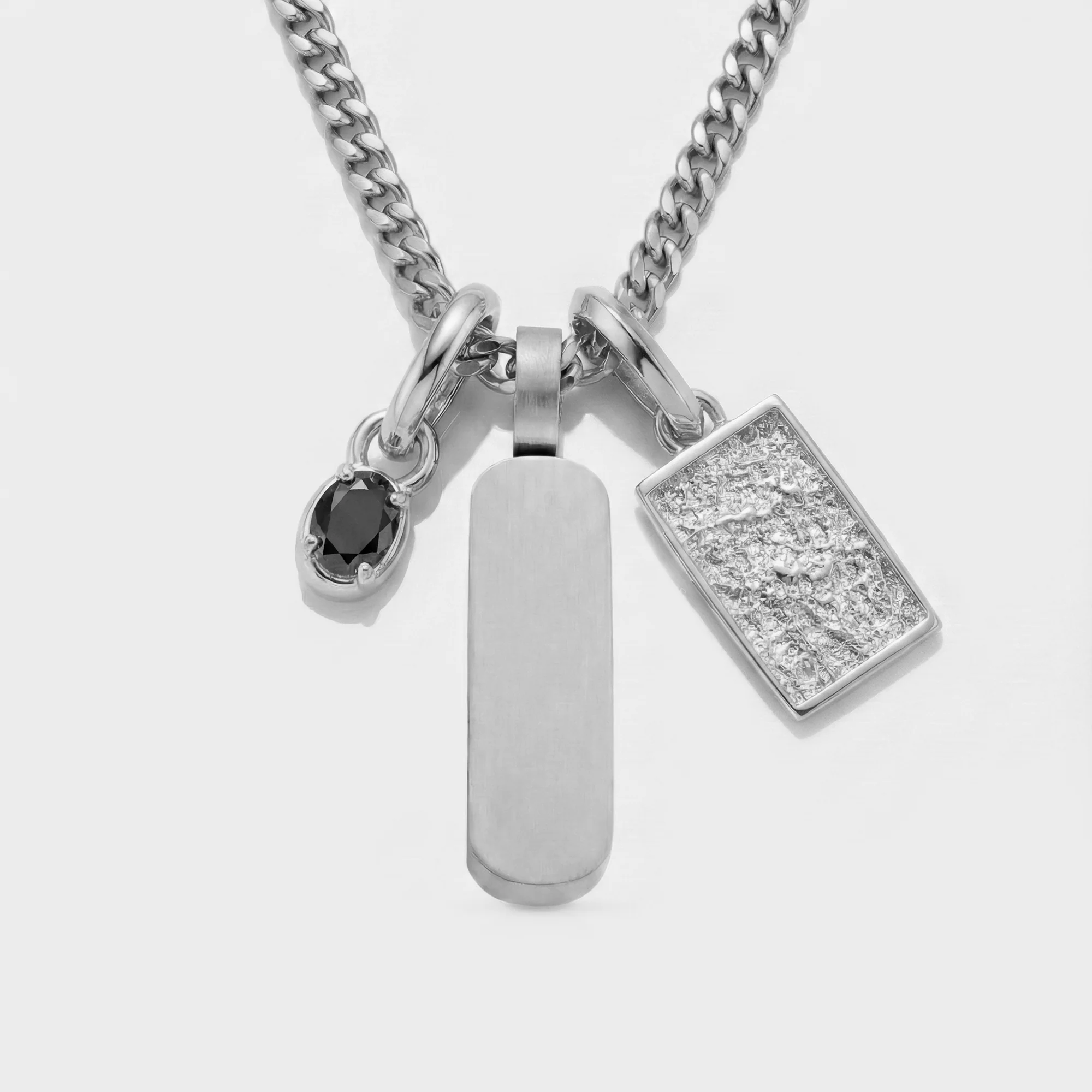 Build Your Own Pendant (Silver) | Onyx Stone - Image 69