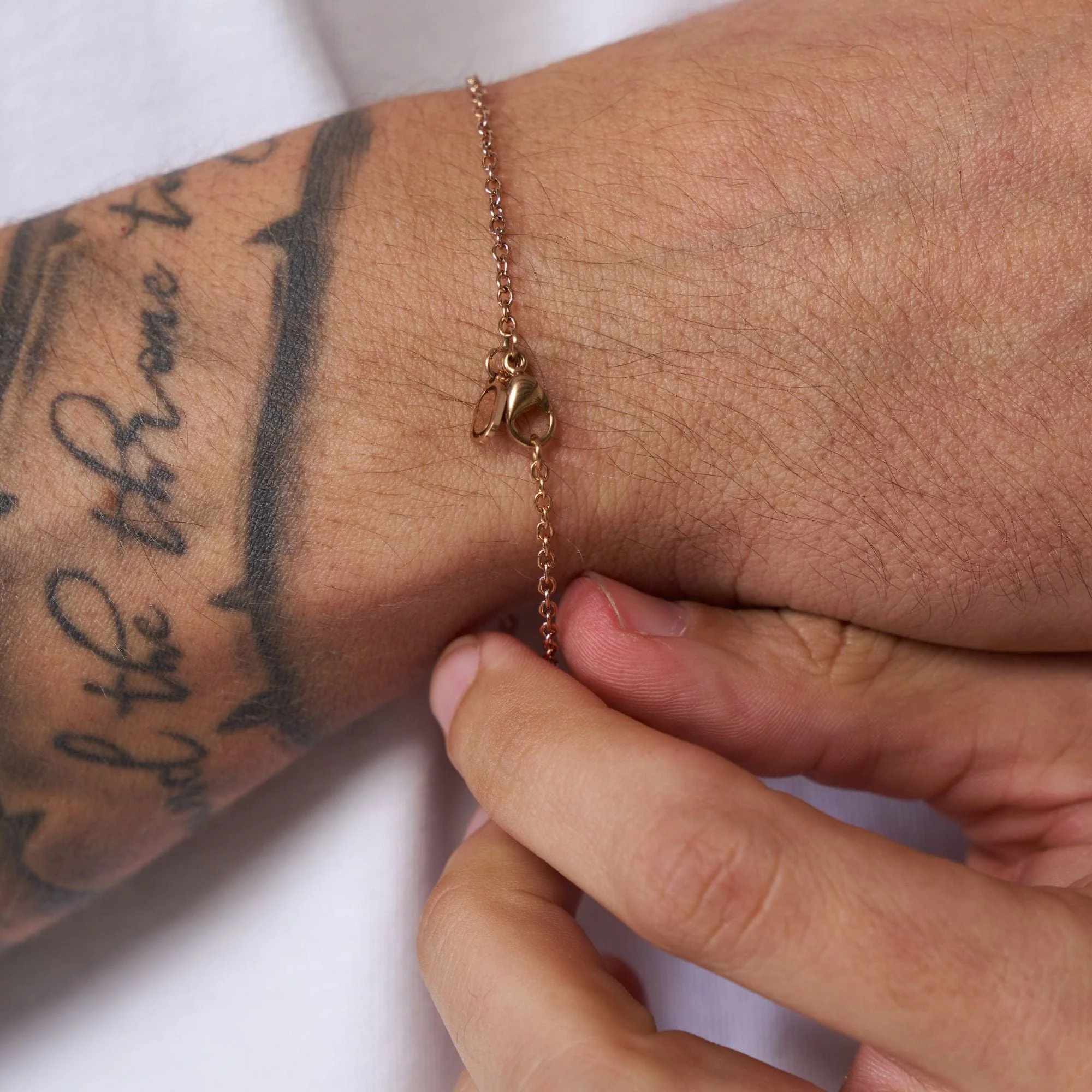 Cable Bracelet (Rose Gold) 2mm - Image 3