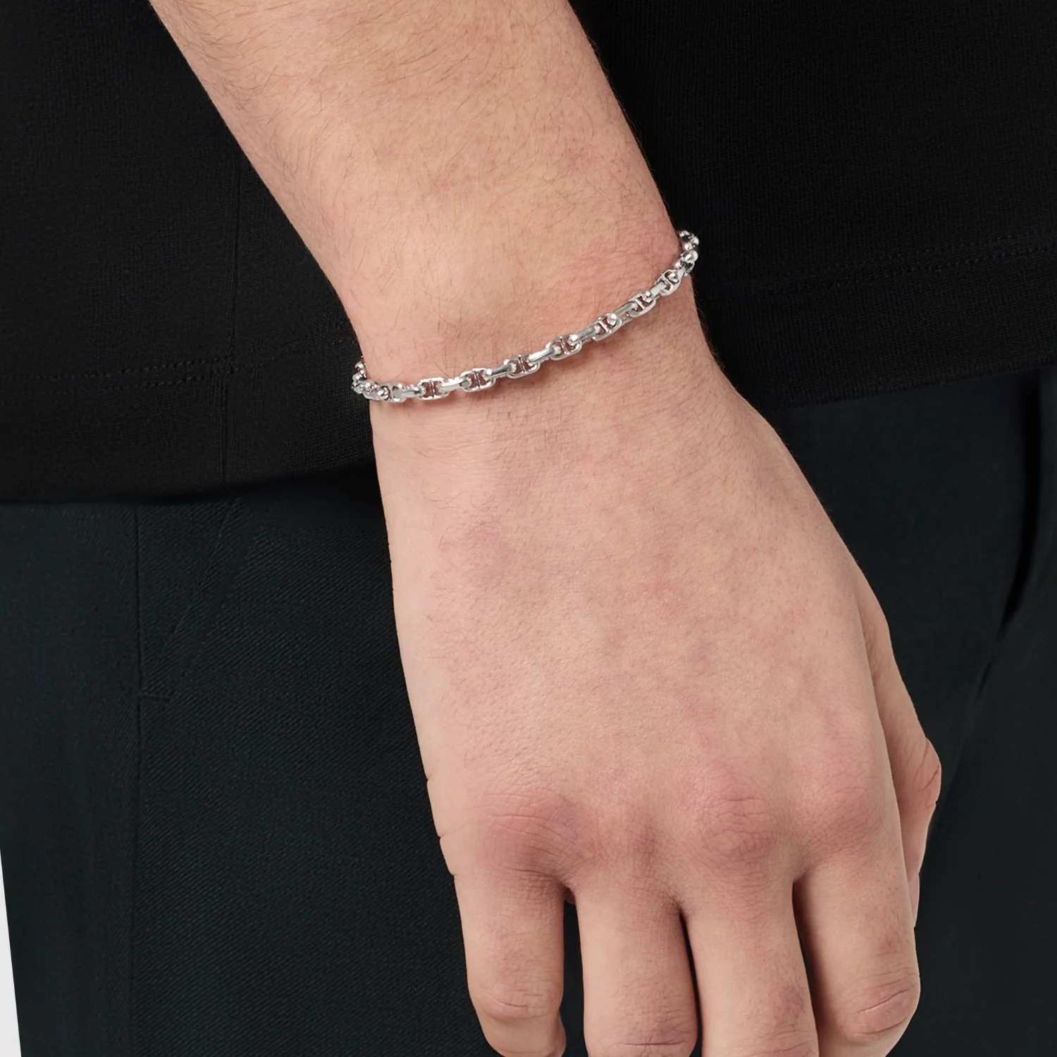 CD Anchor Link Bracelet (Silver) - Image 2