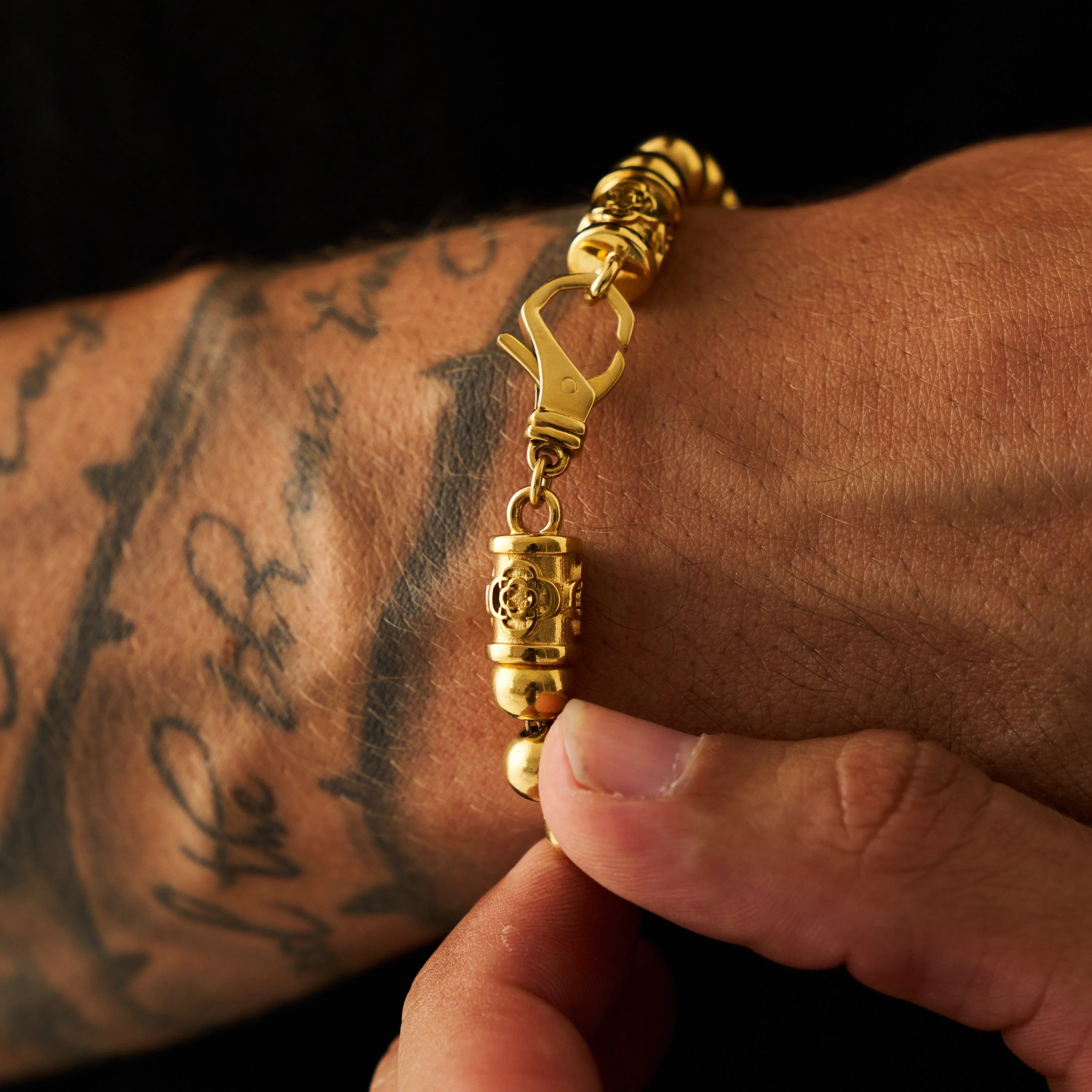 Chrome Ball Bracelet (Gold) - Image 3