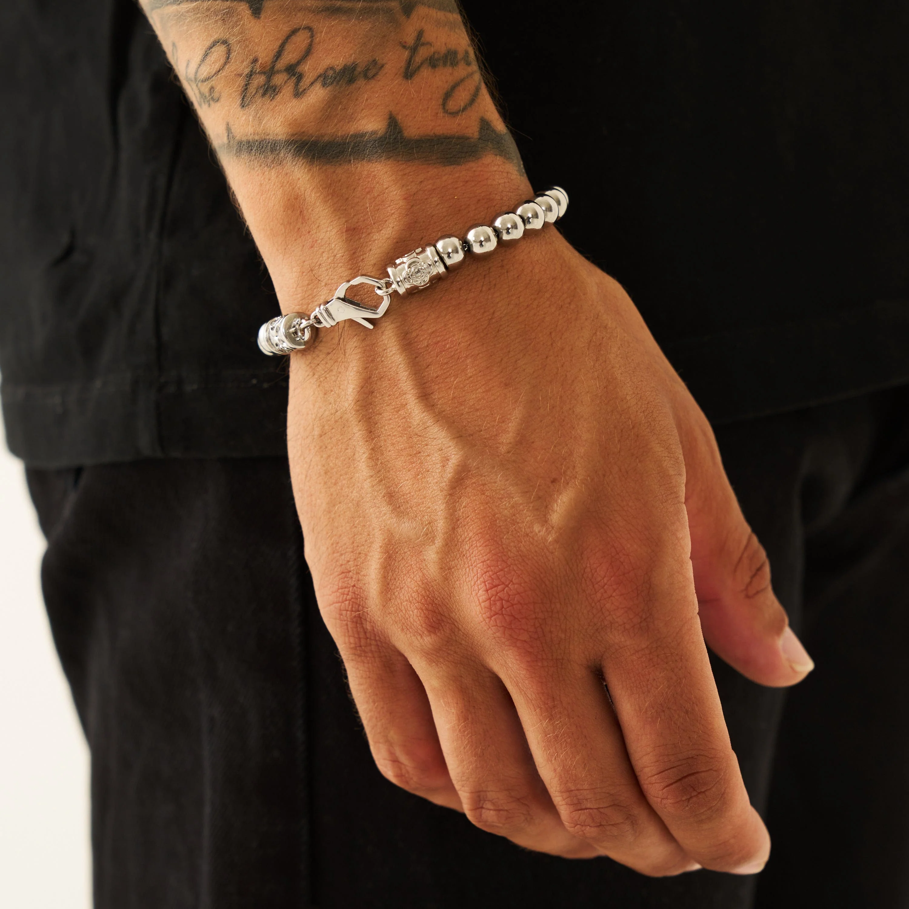 Chrome Ball Bracelet (Silver) - Image 2