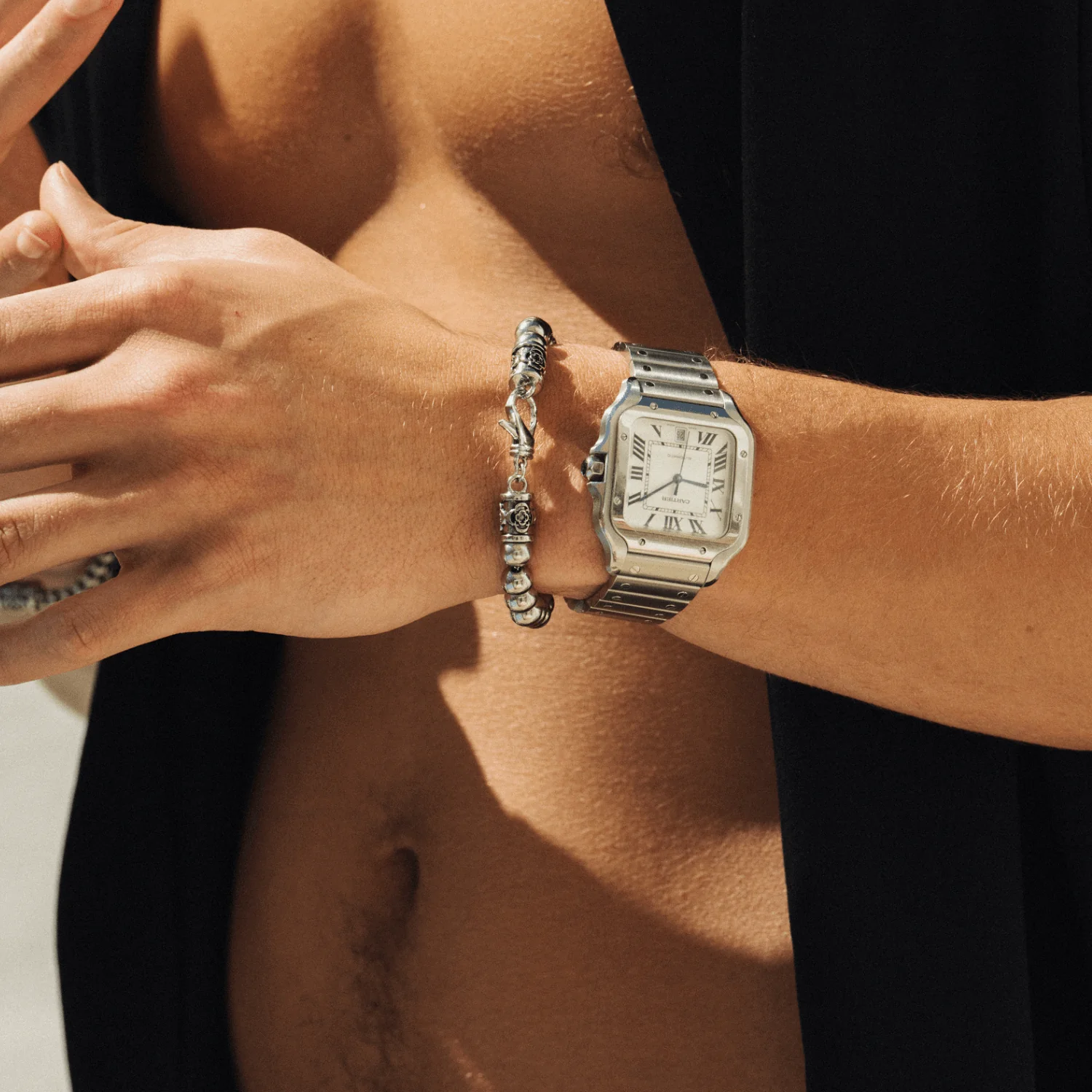 Chrome Ball Bracelet (Silver) - Image 6