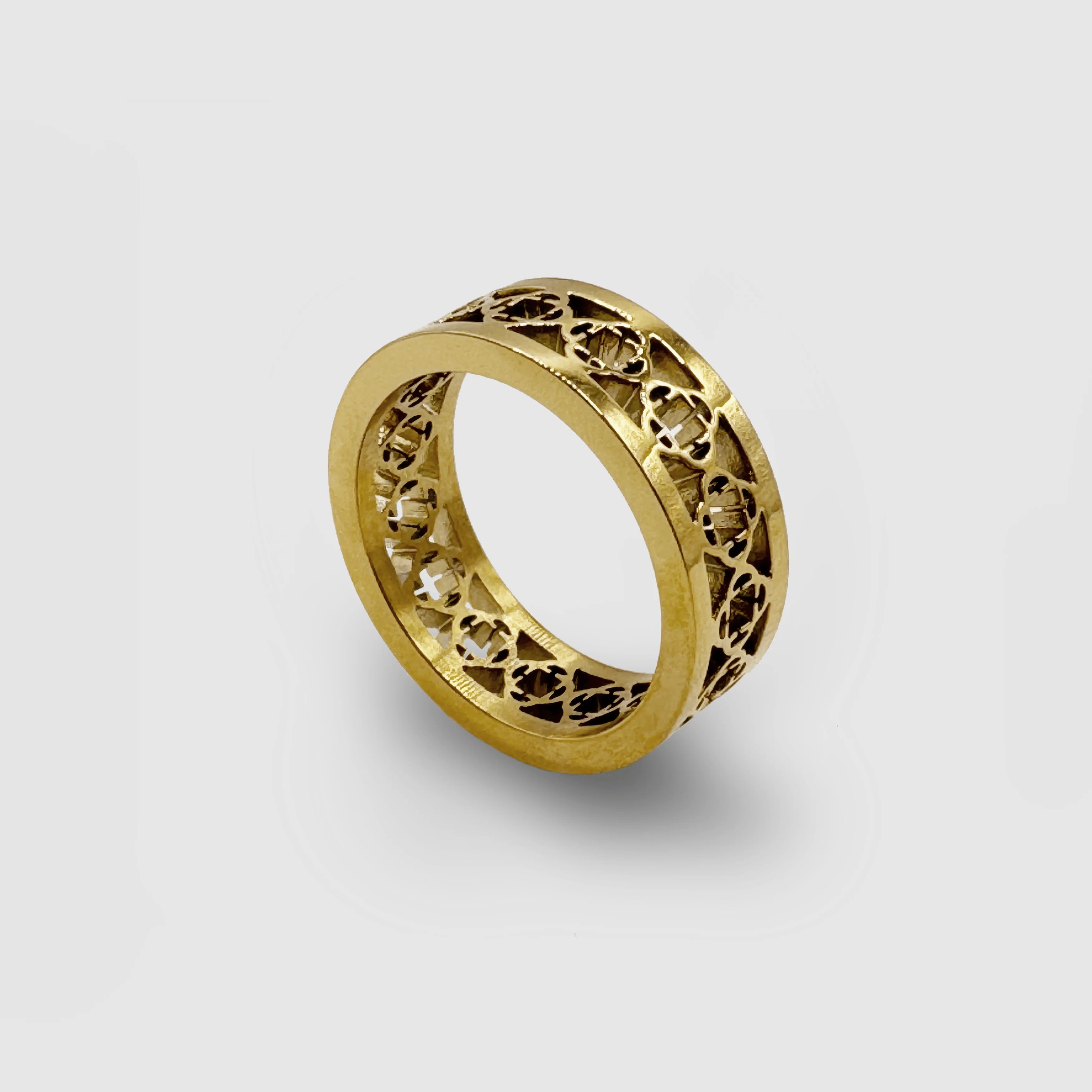 Clover Band Ring (Gold) - Image 4
