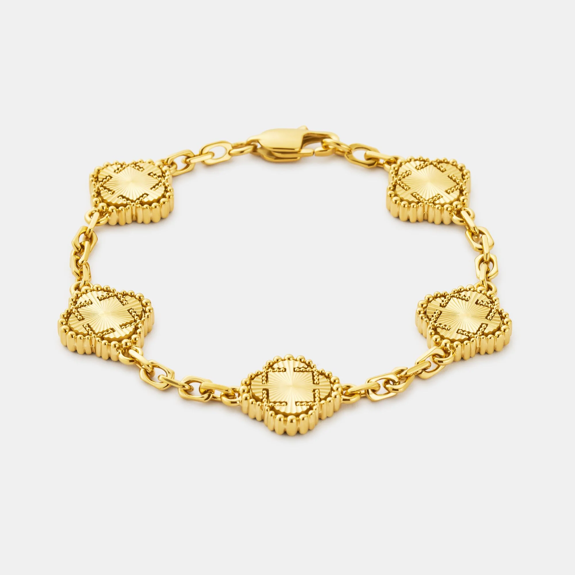 Clover Bracelet (Gold) - Image 3