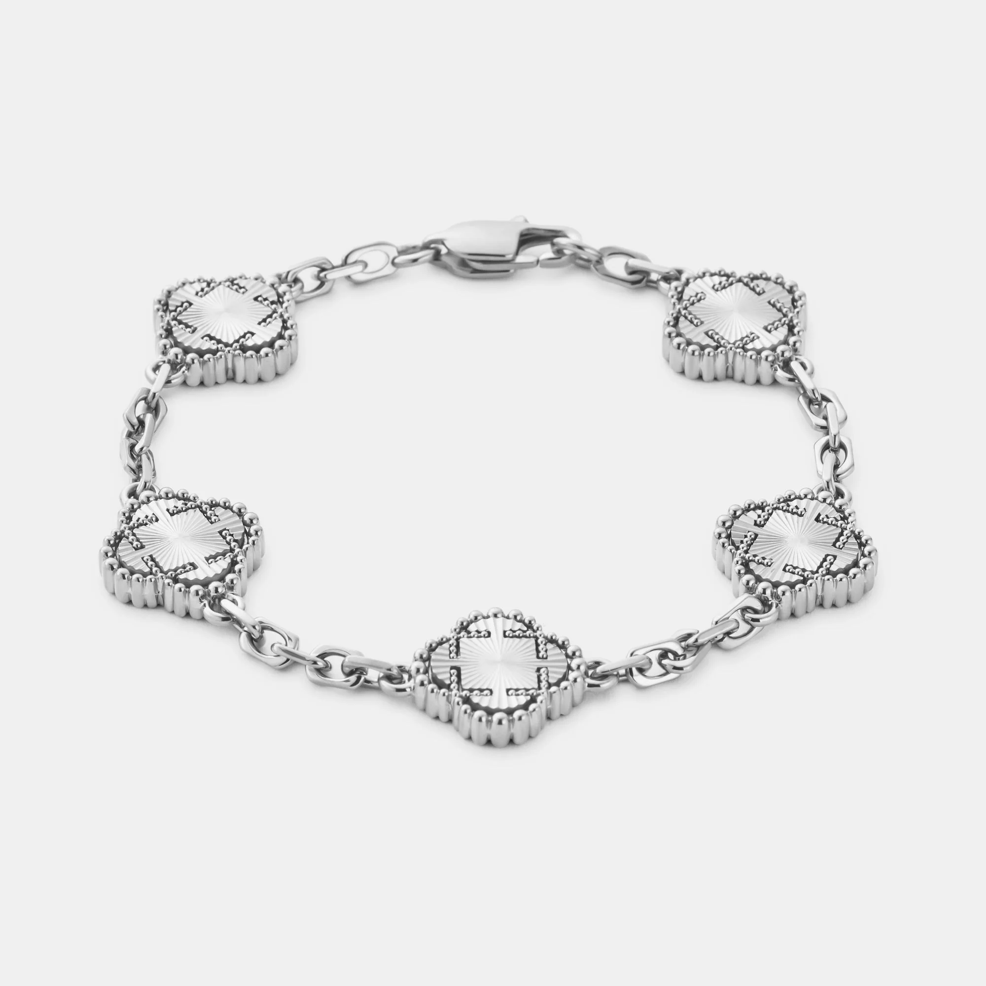 Clover Bracelet (Silver) - Image 3