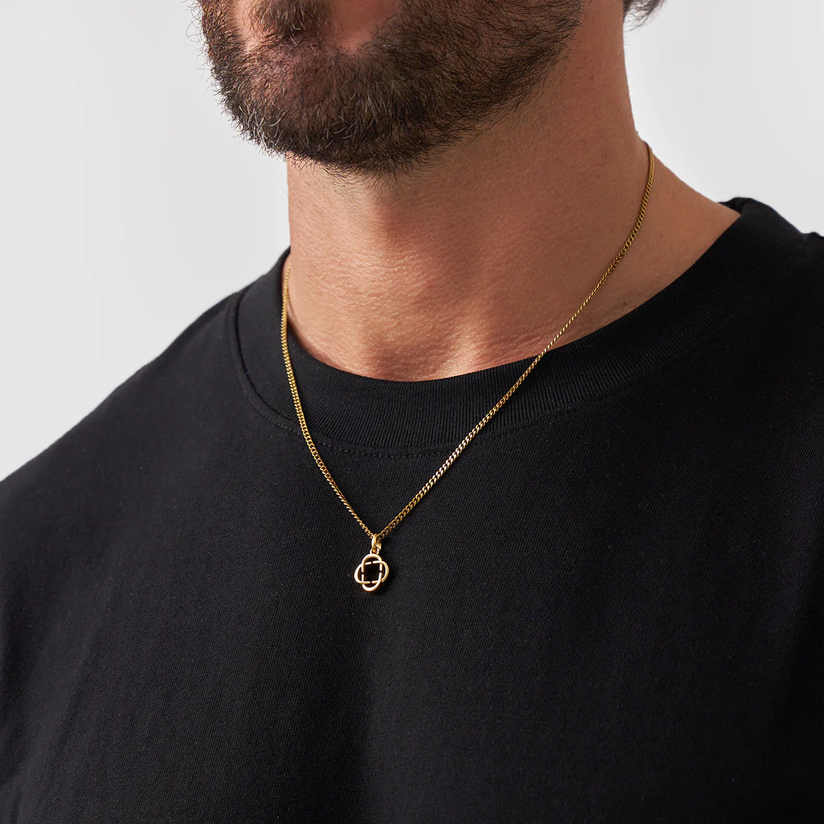 Clover Logo Pendant (Gold) - Image 3